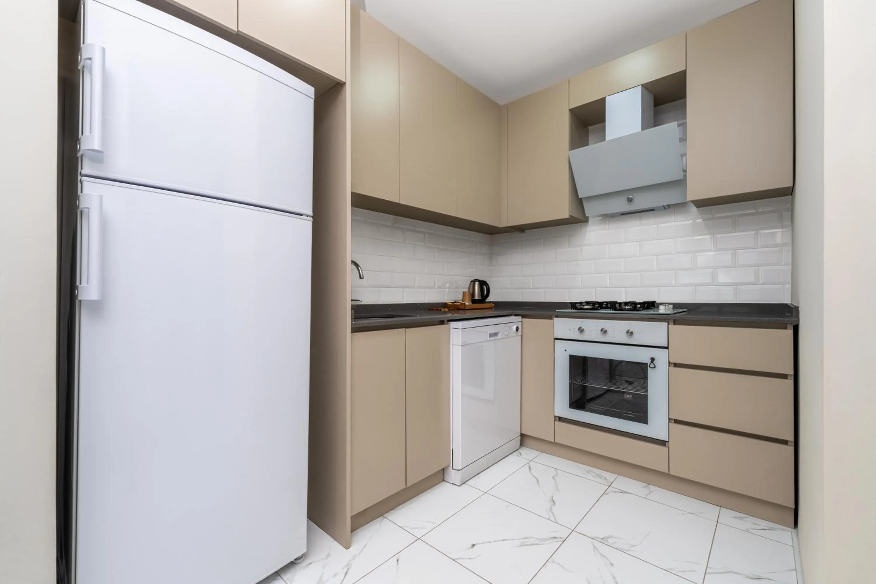 Kitchen or kitchenette in Echinus Lara Hotel
