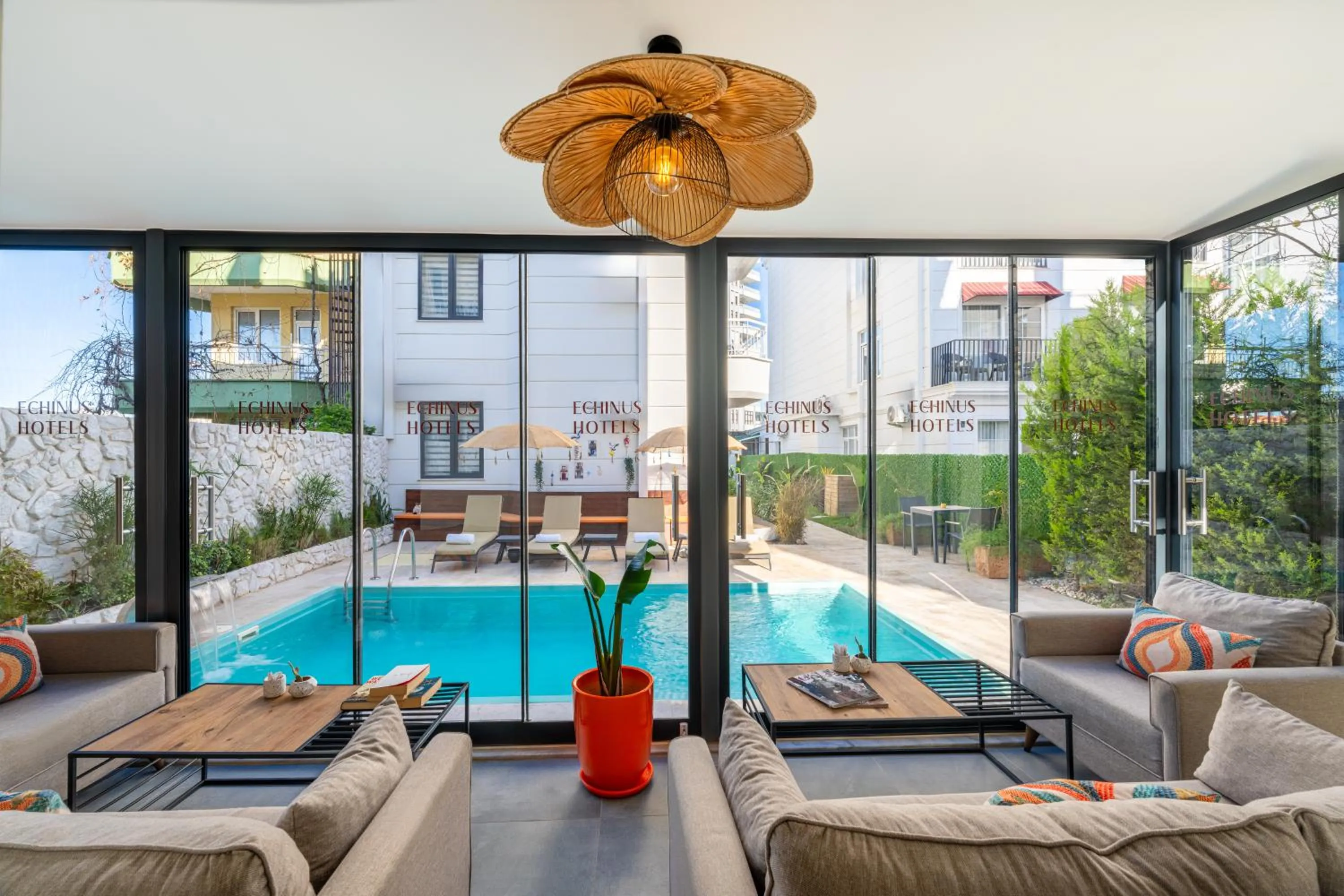 Lobby or reception in Echinus Lara Hotel