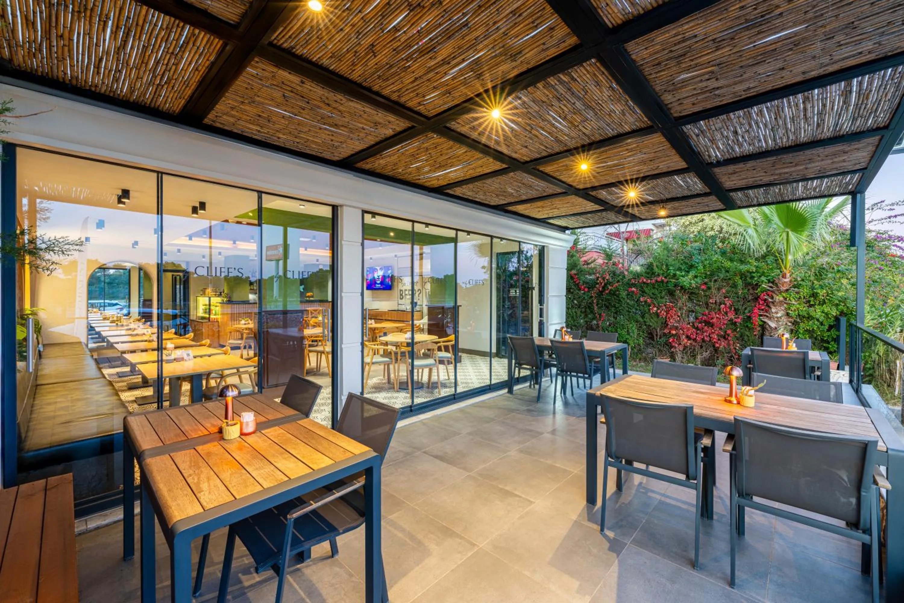 Patio in Echinus Lara Hotel