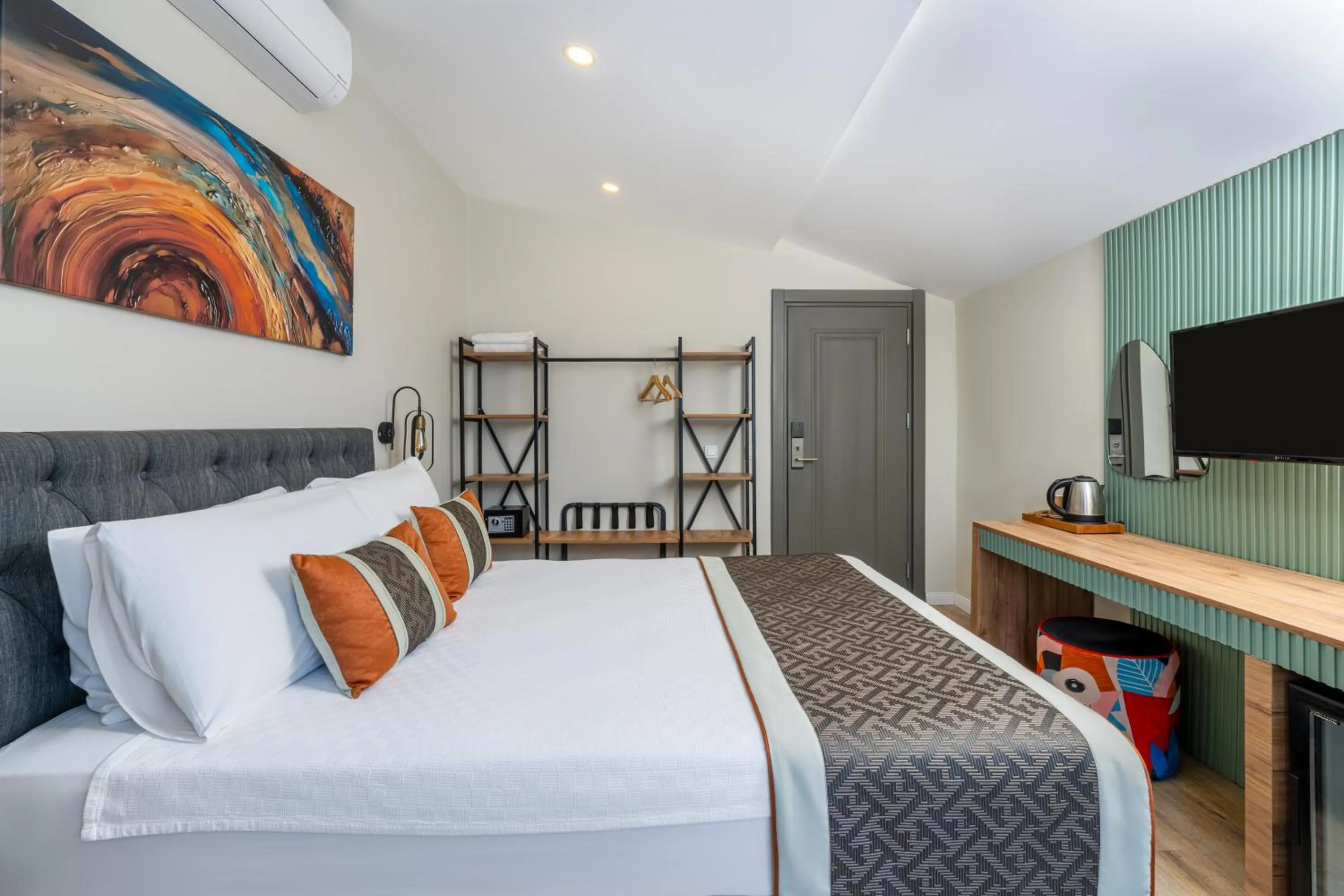 Bed in Echinus Lara Hotel