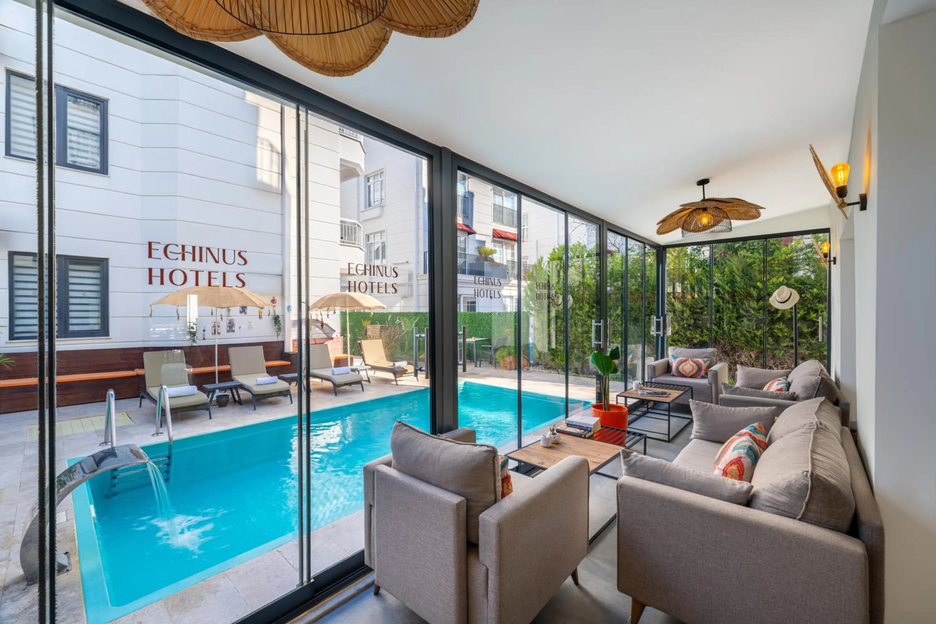 Lobby or reception in Echinus Lara Hotel