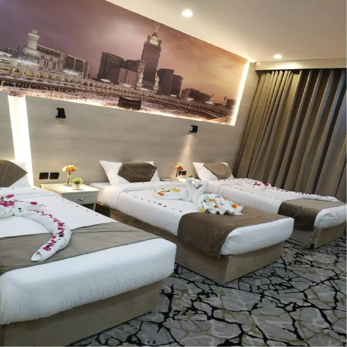 Bed in فندق اسكنت الحفاير - Askant Al Hafayer Hotel Bed in فندق اسكنت الحفاير - Askant Al Hafayer Hotel