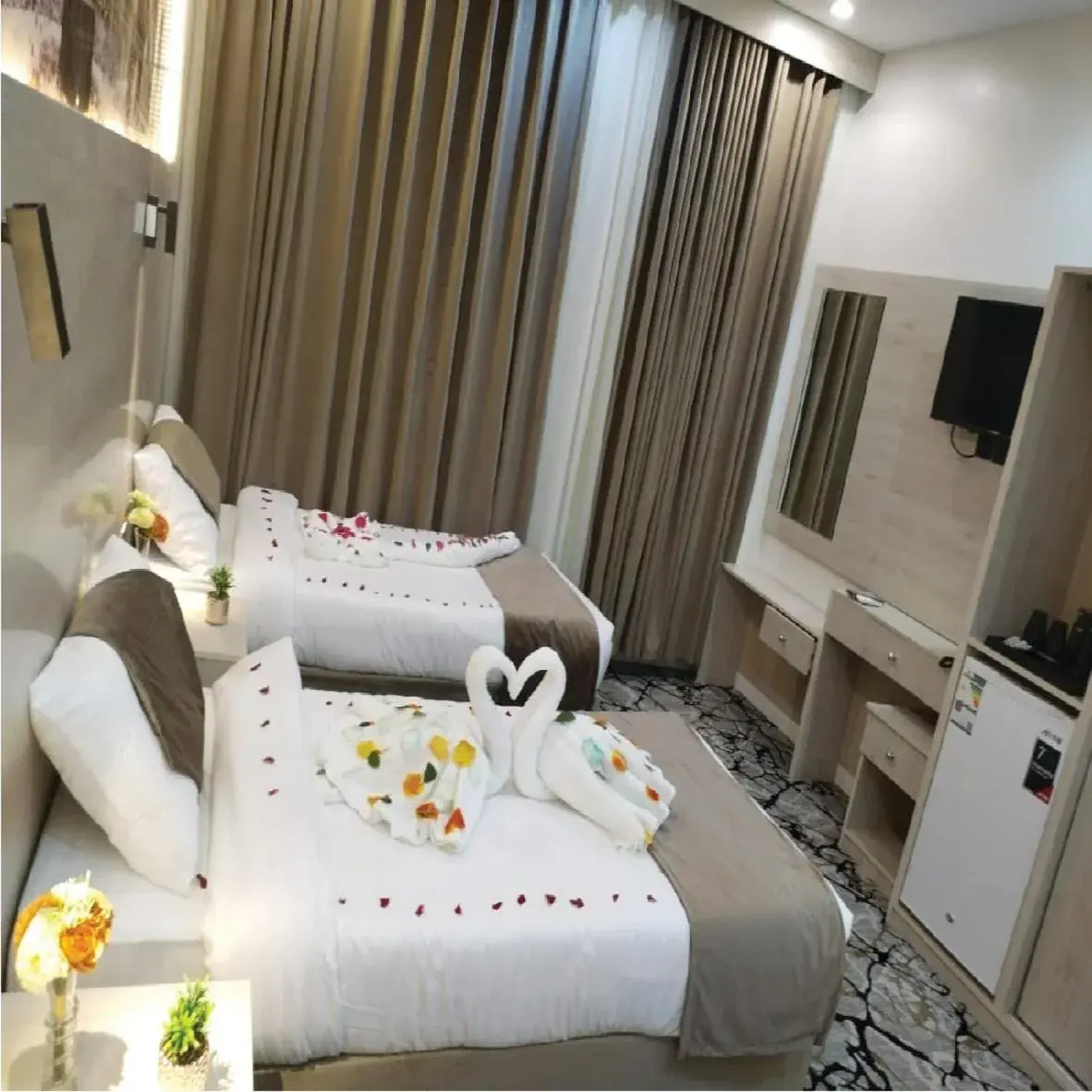 Bed in فندق اسكنت الحفاير - Askant Al Hafayer Hotel Bed in فندق اسكنت الحفاير - Askant Al Hafayer Hotel
