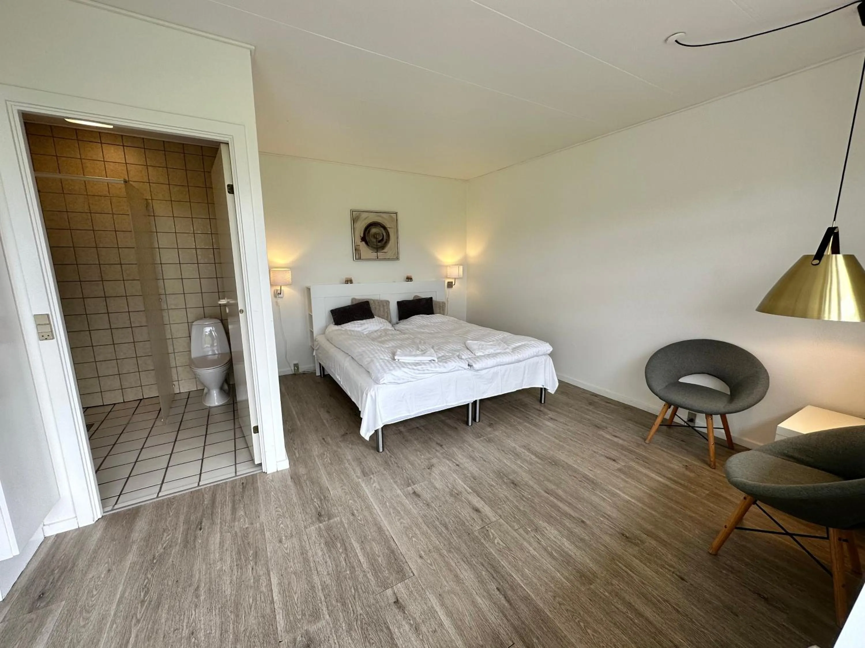 Bed in Orø Kro & Hotel