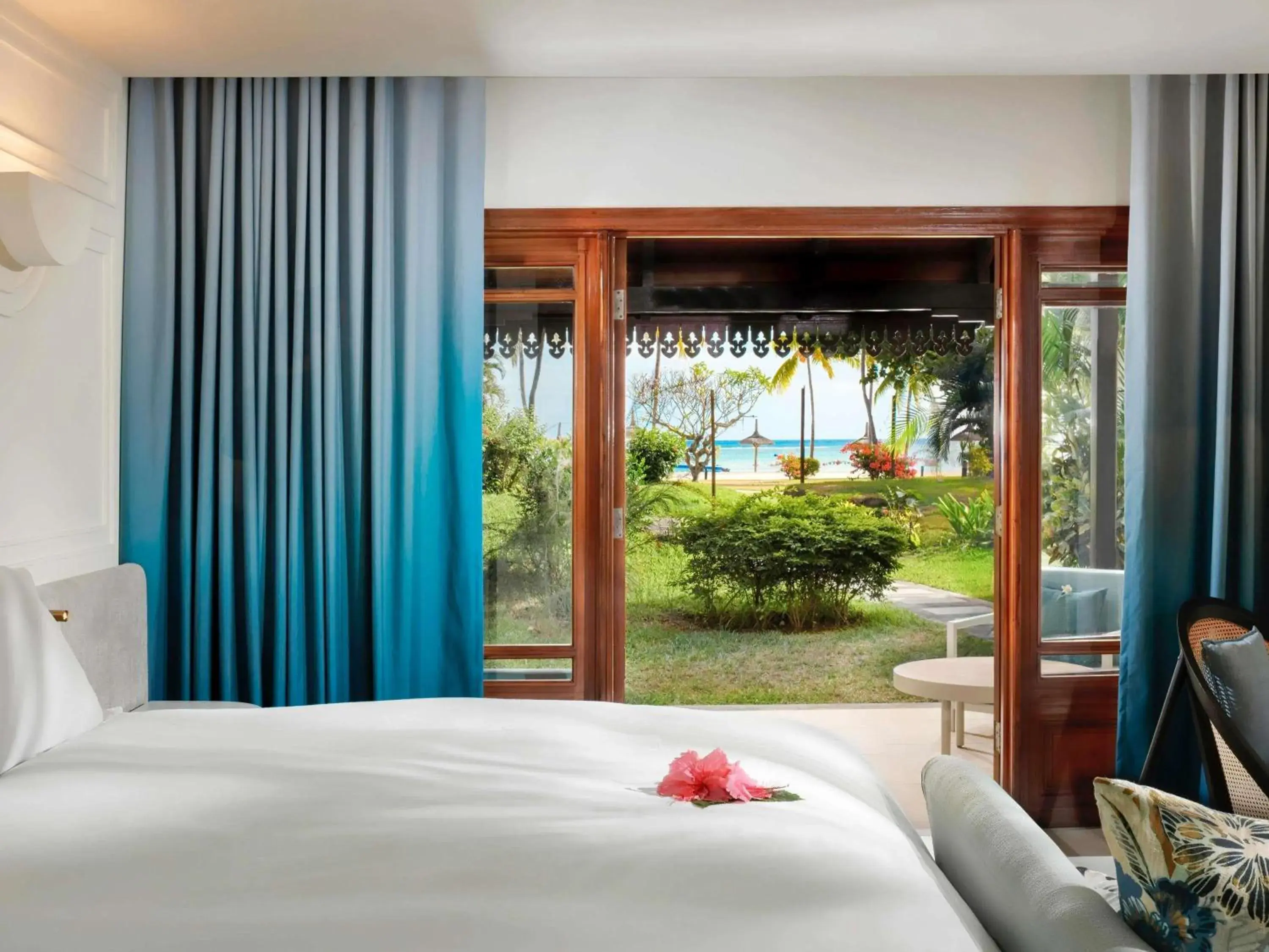 Bedroom, Bed in Sofitel Mauritius L'Imperial Resort & Spa Bedroom, Bed in Sofitel Mauritius L'Imperial Resort & Spa