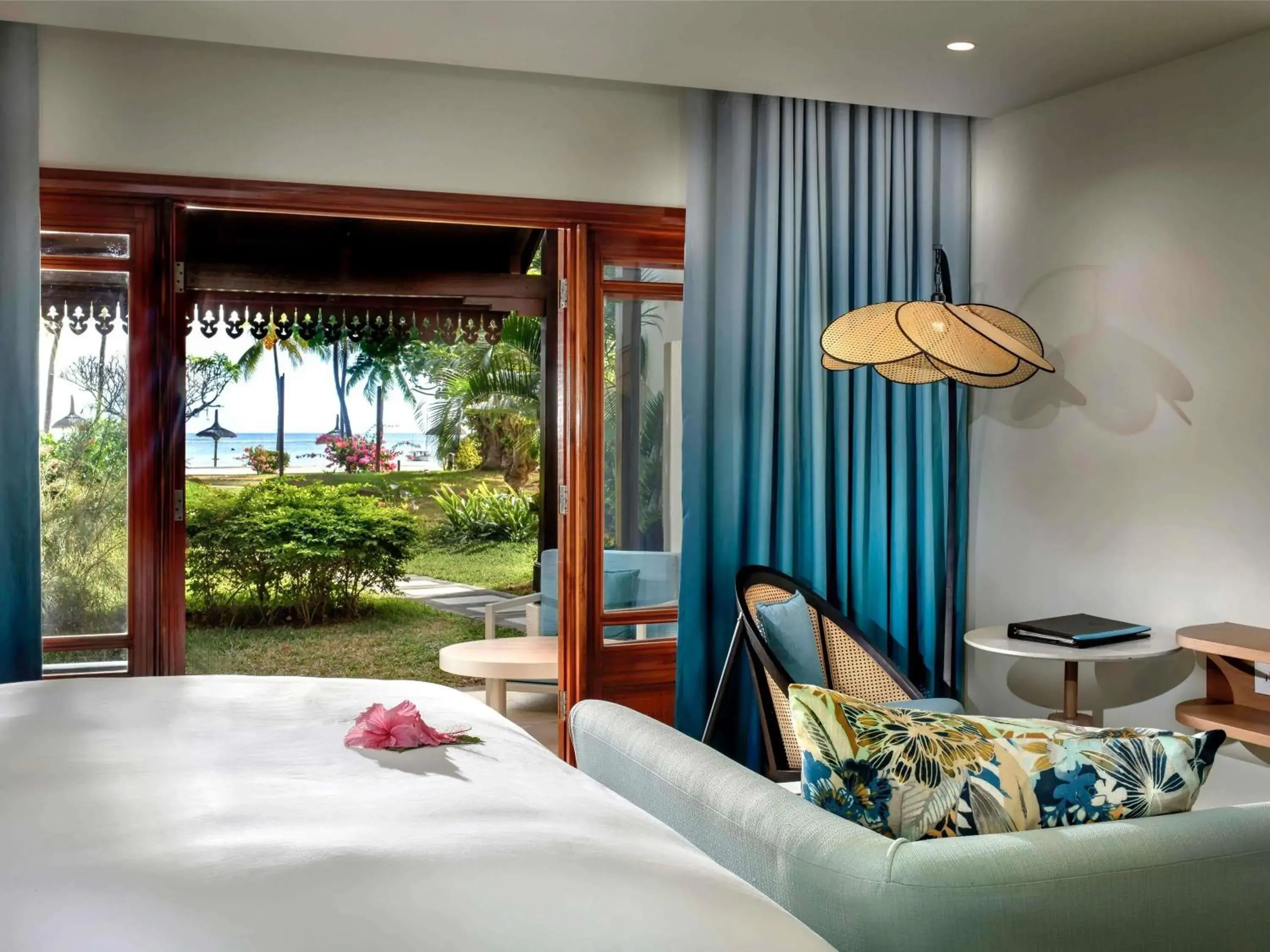 Bedroom, Bed in Sofitel Mauritius L'Imperial Resort & Spa Bedroom, Bed in Sofitel Mauritius L'Imperial Resort & Spa