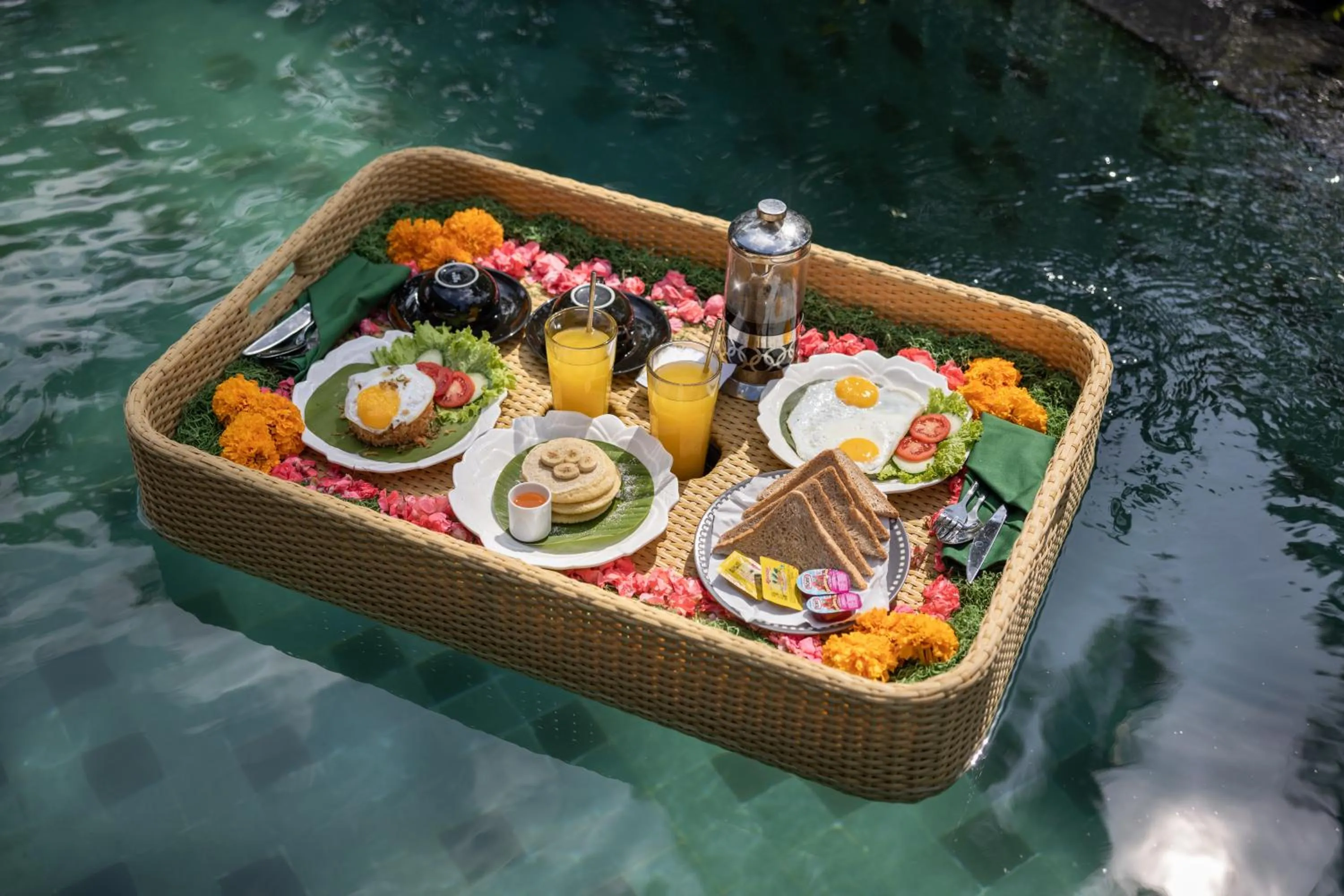 Restaurant/places to eat in Capung Asri Eco Luxury Resort with Private Pool Villas