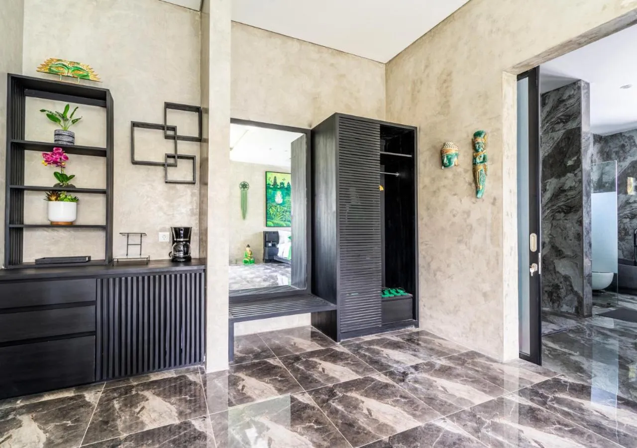 oven in Capung Asri Eco Luxury Resort with Private Pool Villas