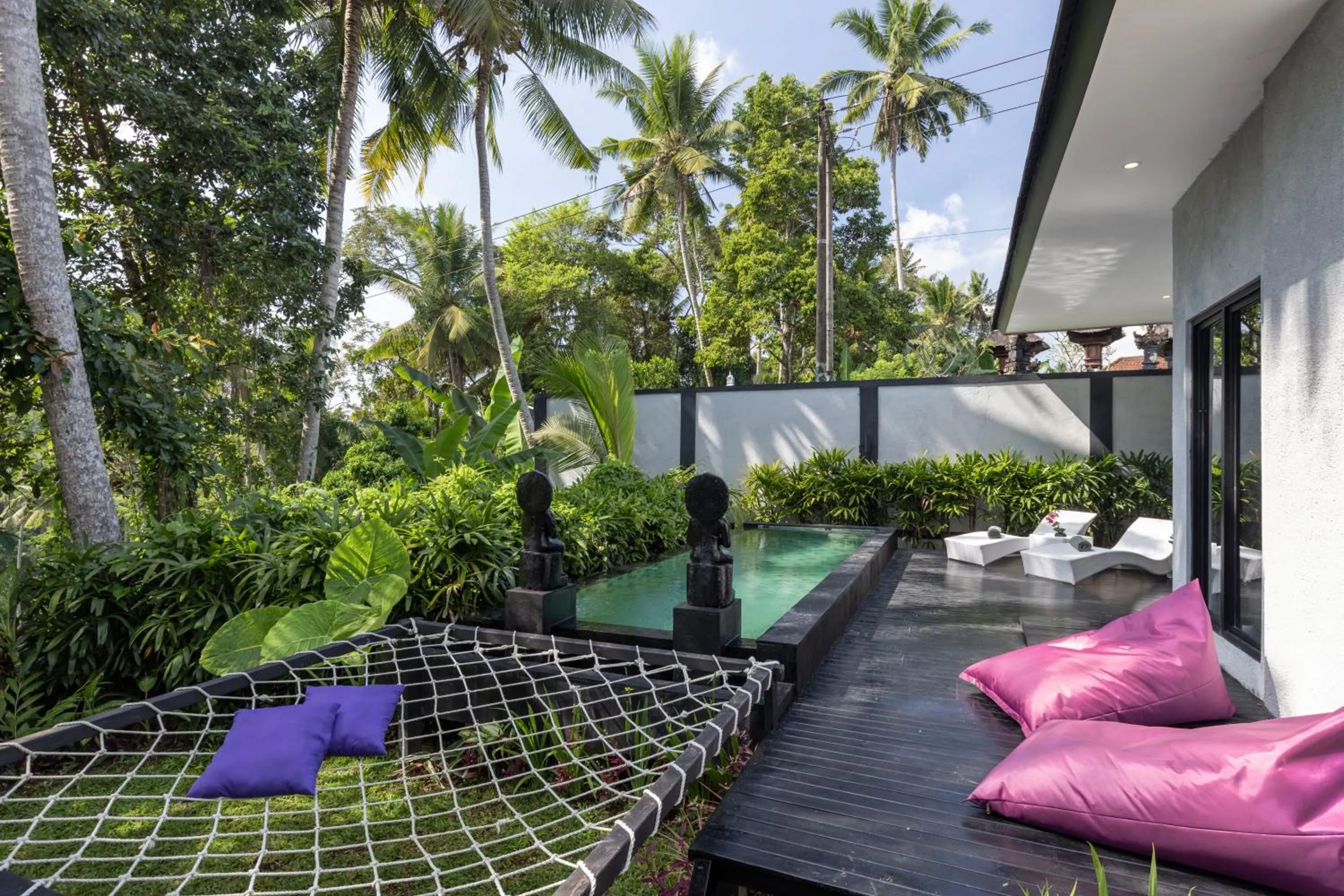 Patio in Capung Asri Eco Luxury Resort with Private Pool Villas