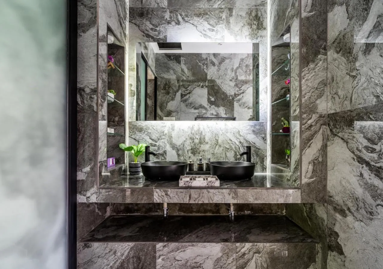 Bathroom in Capung Asri Eco Luxury Resort with Private Pool Villas