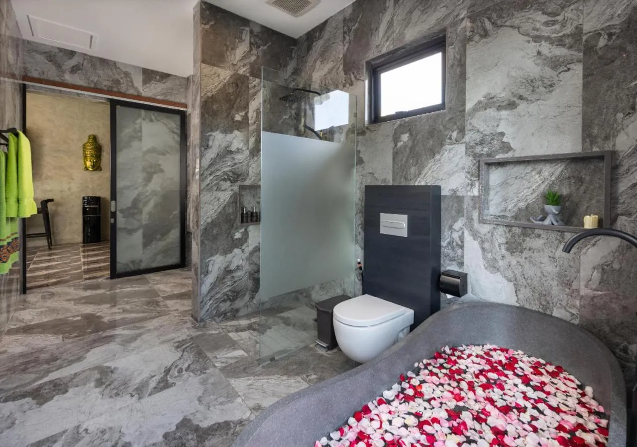 Bathroom in Capung Asri Eco Luxury Resort with Private Pool Villas