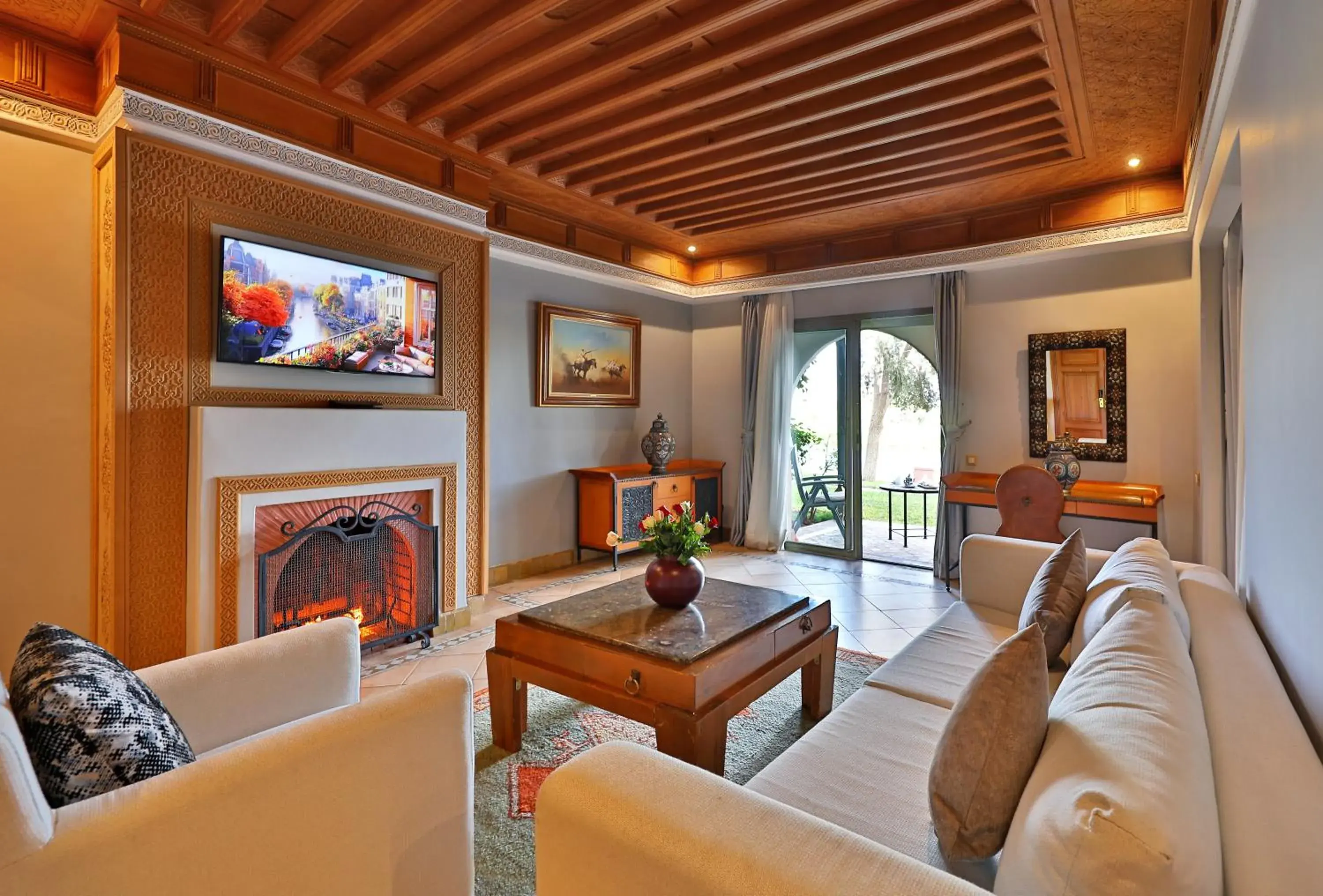Living room in Pavillon du Golf -Palmeraie suites Living room in Pavillon du Golf -Palmeraie suites