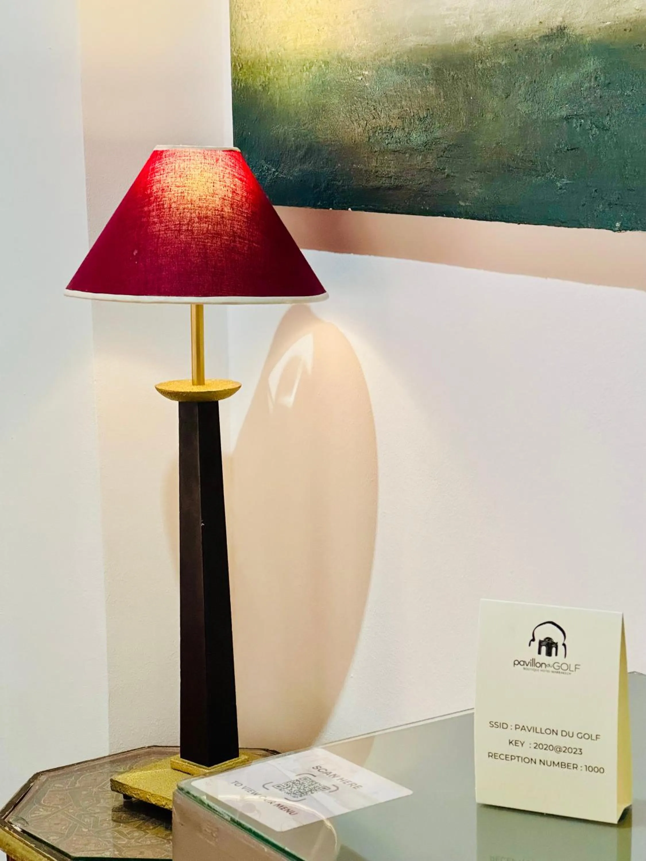 Decorative detail in Pavillon du Golf - Palmeraie suites