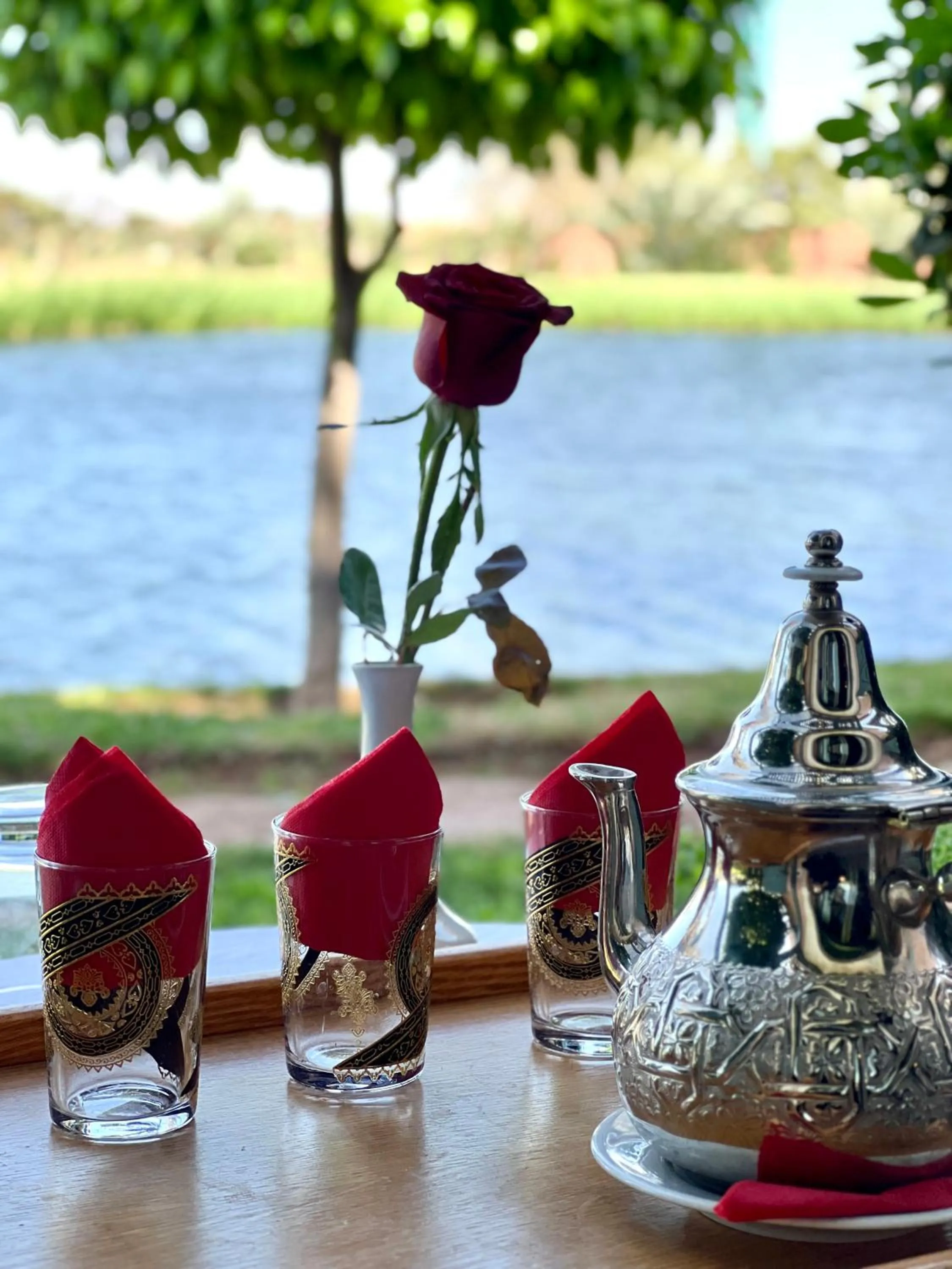 Decorative detail in Pavillon du Golf - Palmeraie suites