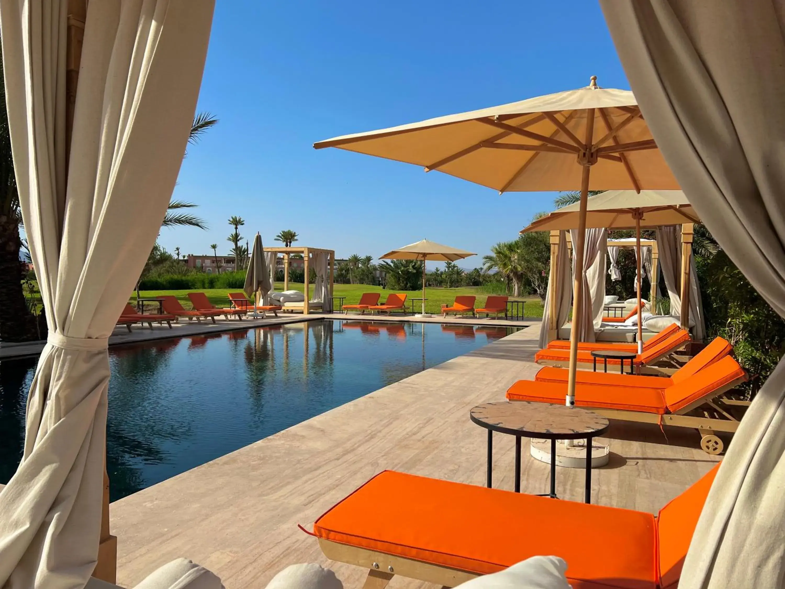 Pool view, Swimming Pool in Pavillon du Golf -Palmeraie suites