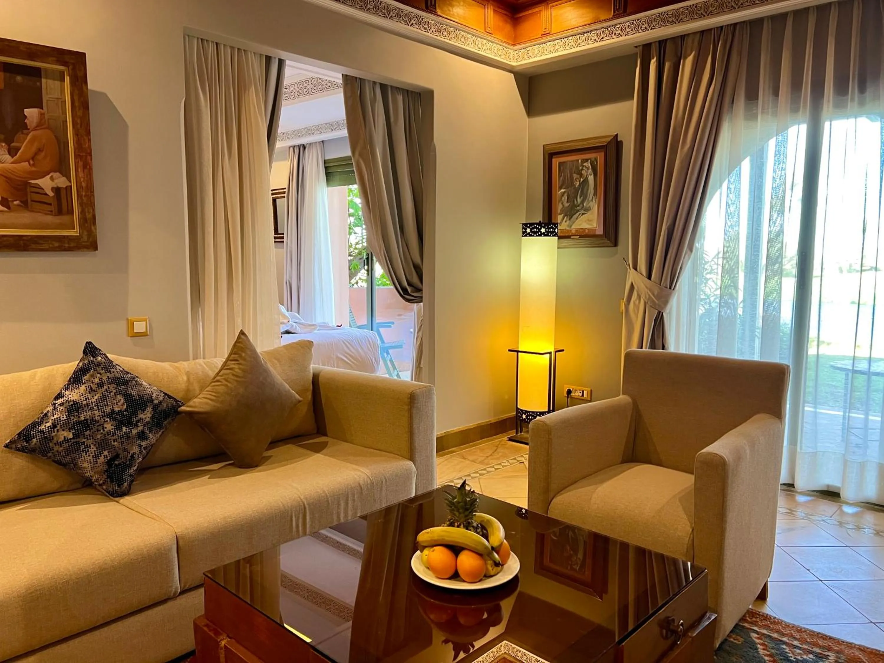 Living room in Pavillon du Golf - Palmeraie suites