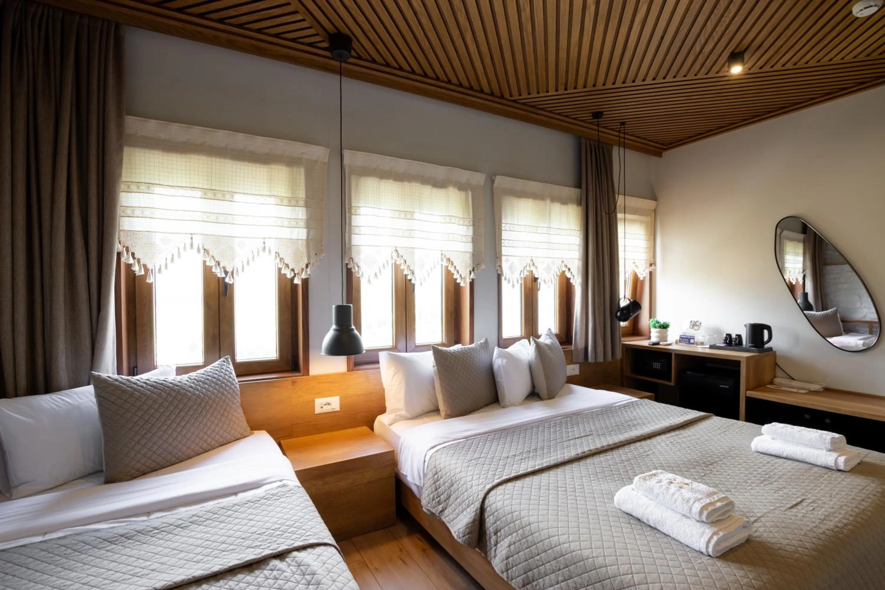 Bed in The Stone Sky Hotel