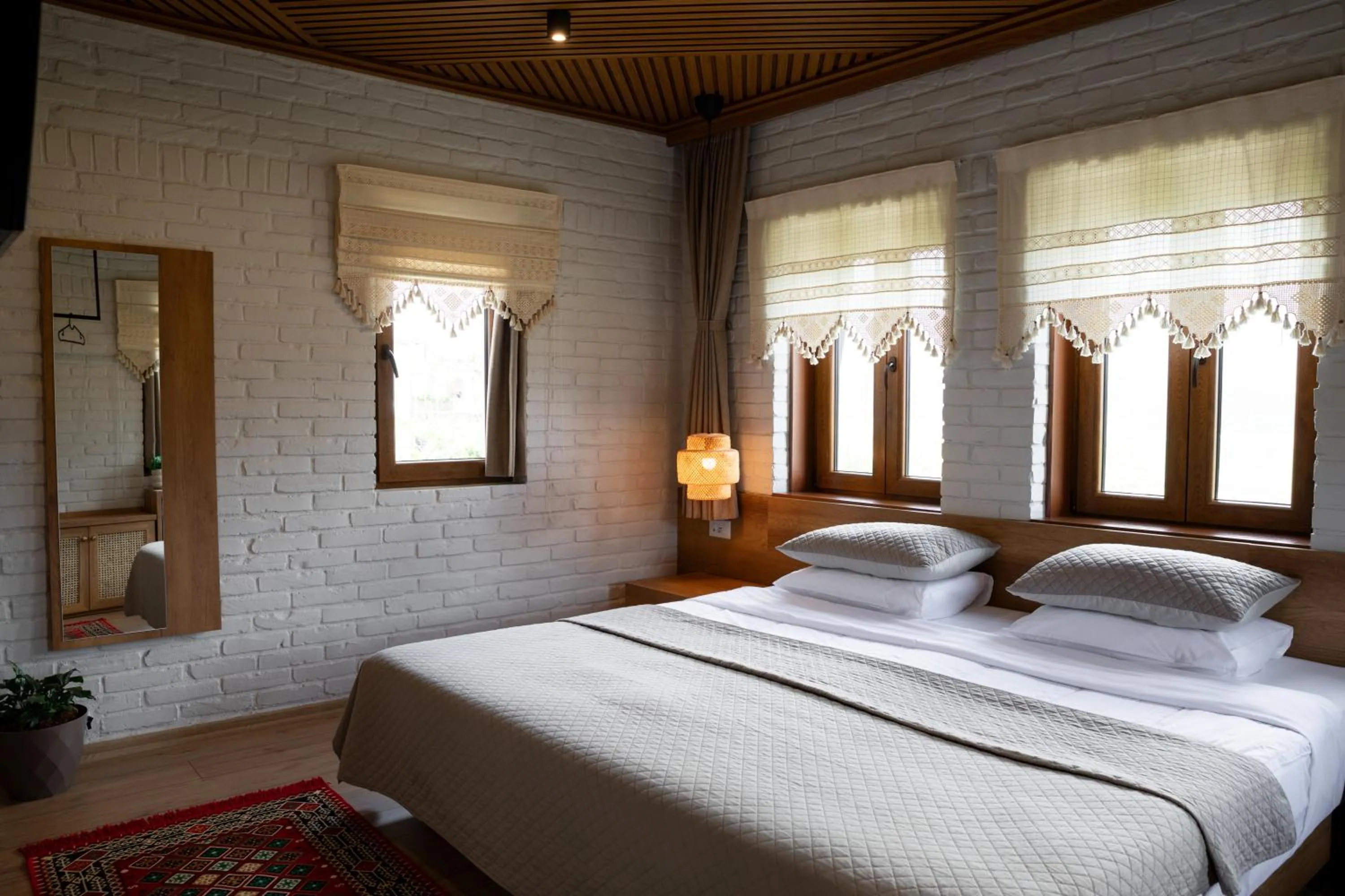 Bed in The Stone Sky Hotel