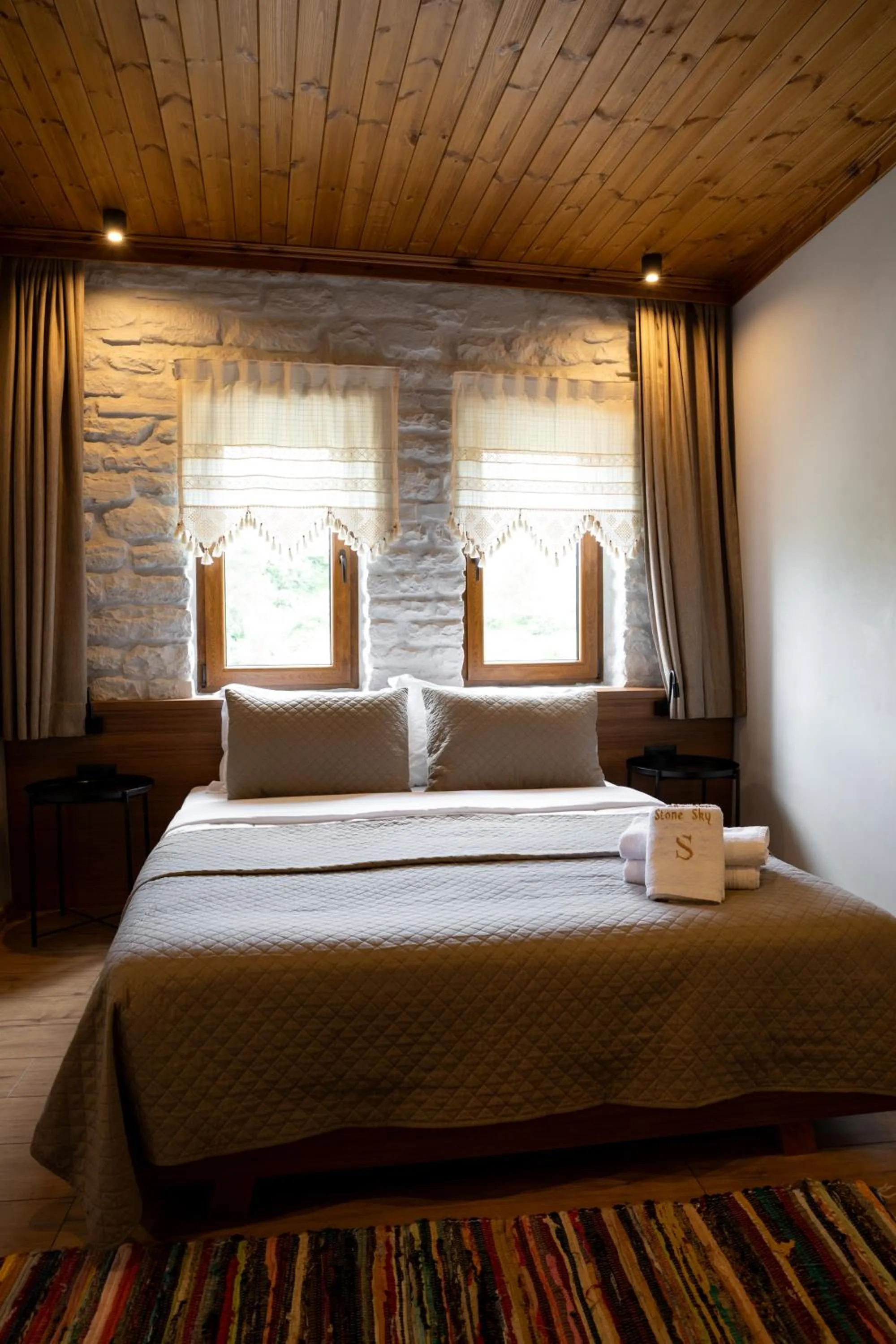 Bed in The Stone Sky Hotel