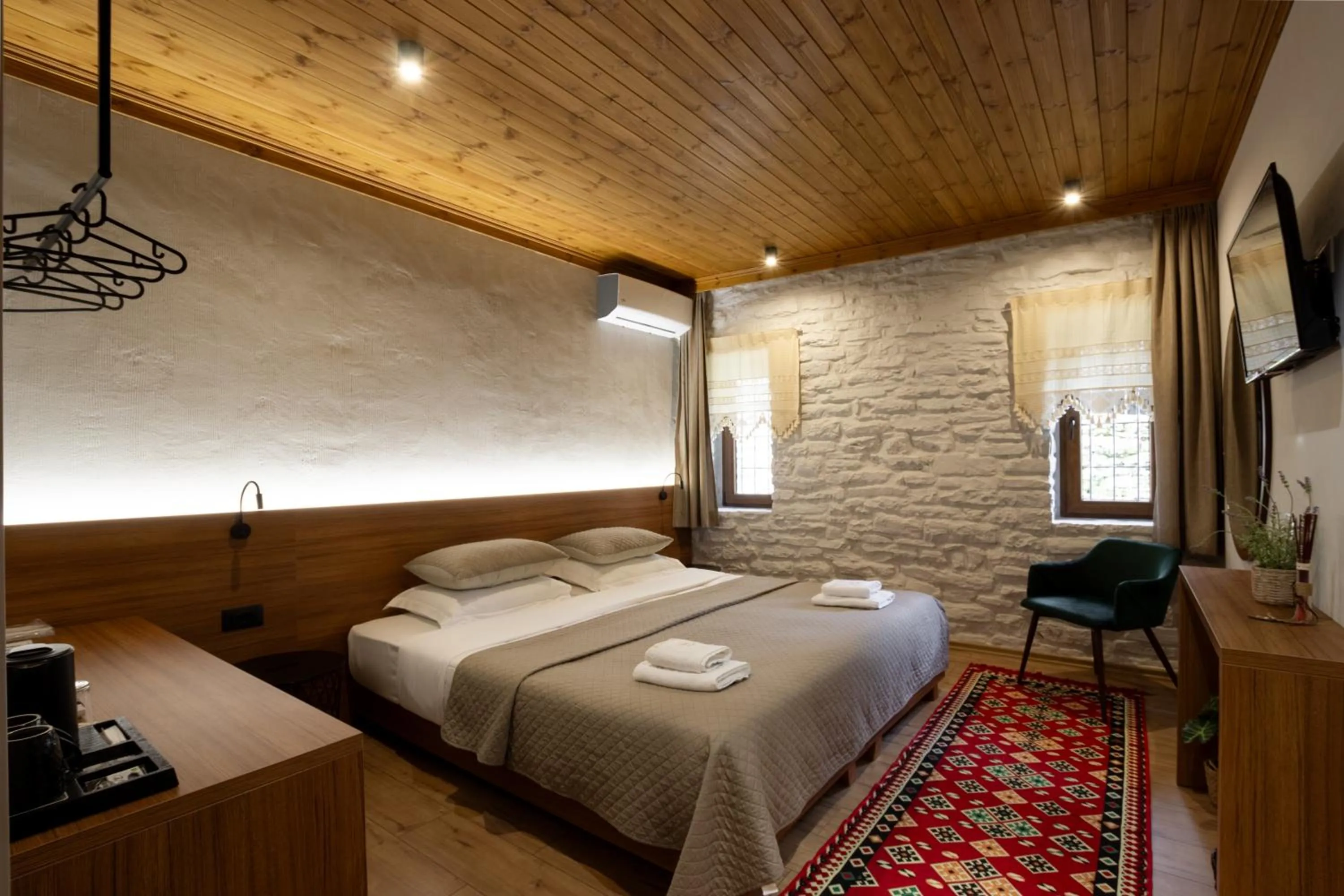 Bed in The Stone Sky Hotel