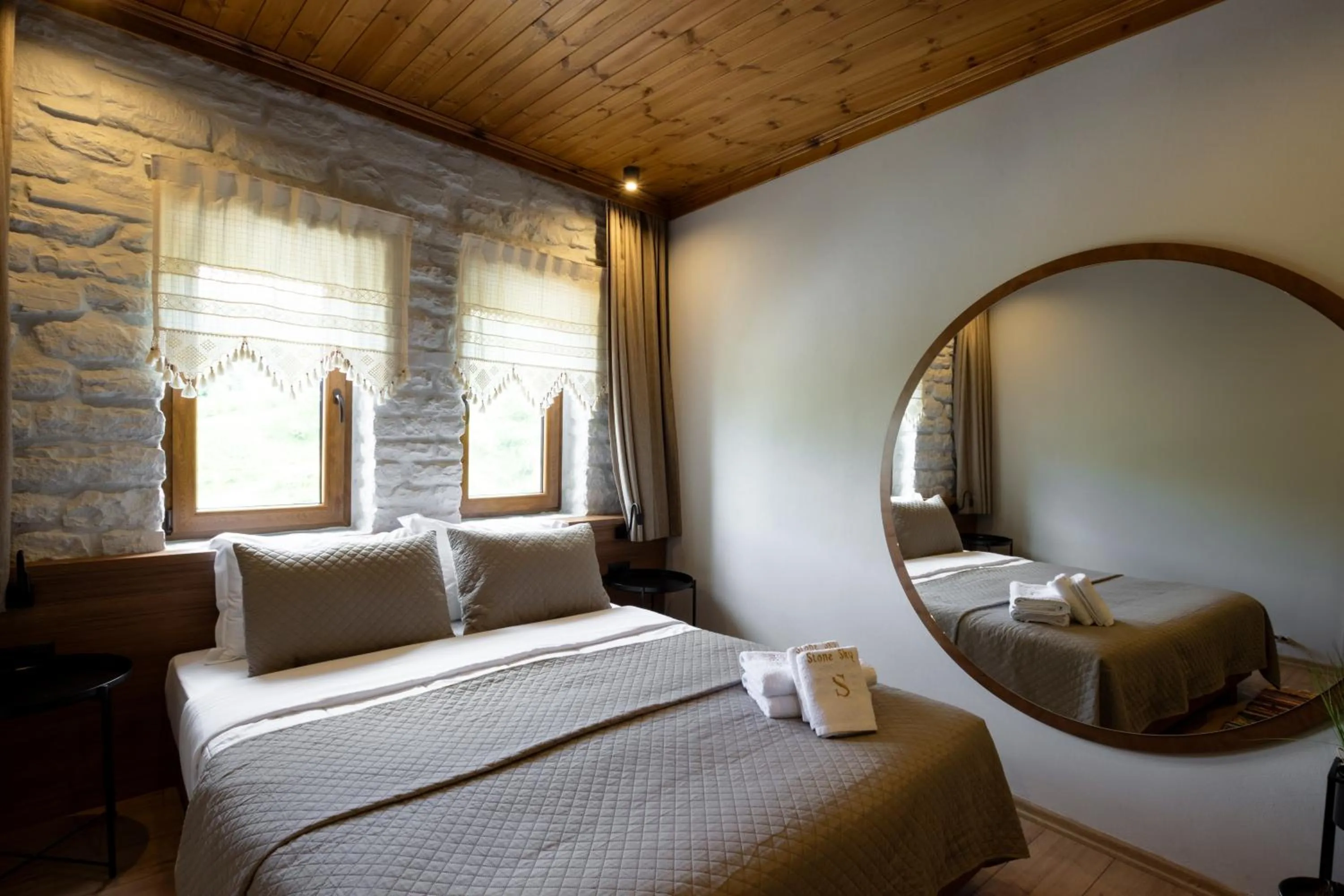 Bed in The Stone Sky Hotel