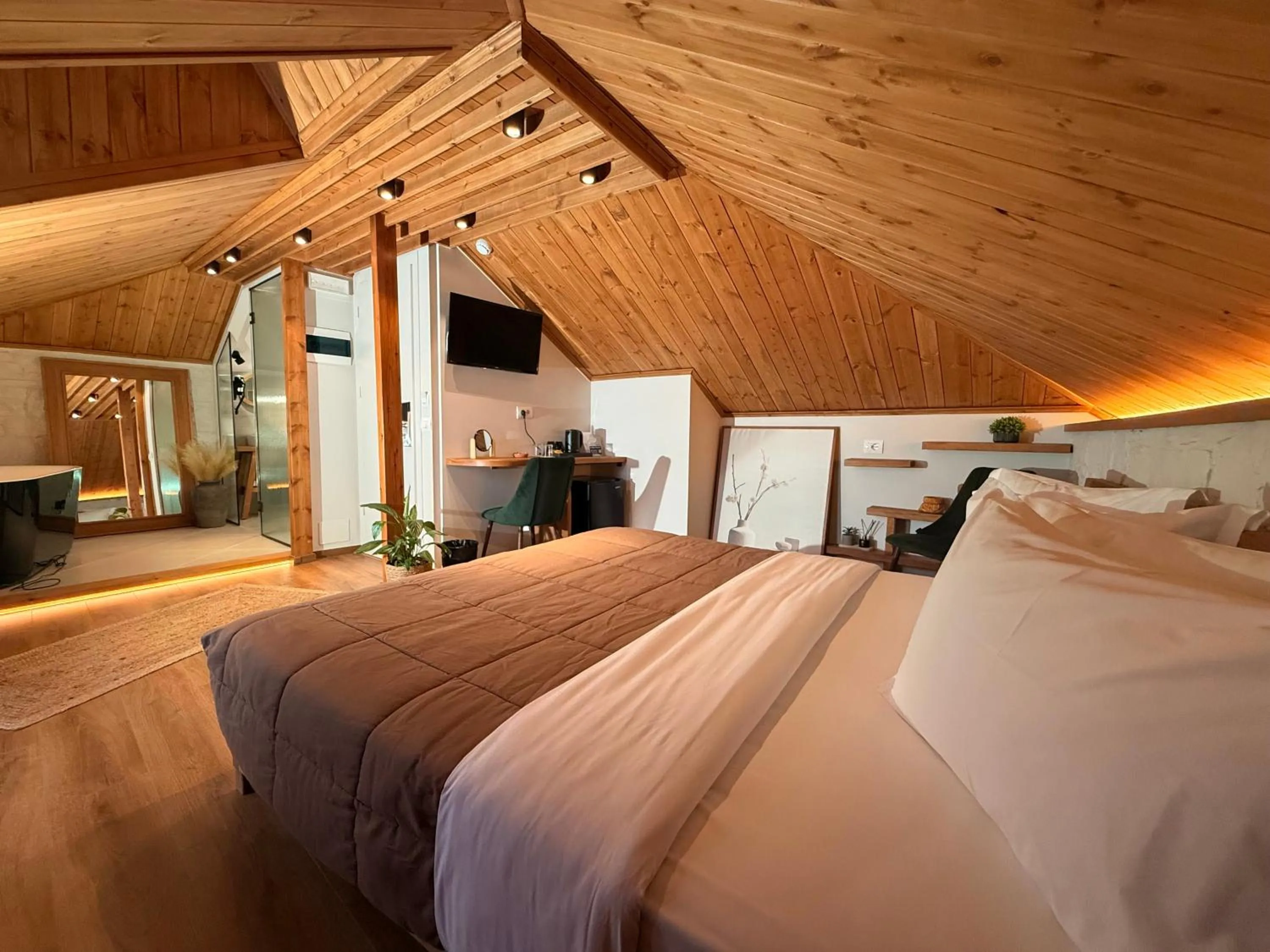 Bed in The Stone Sky Hotel