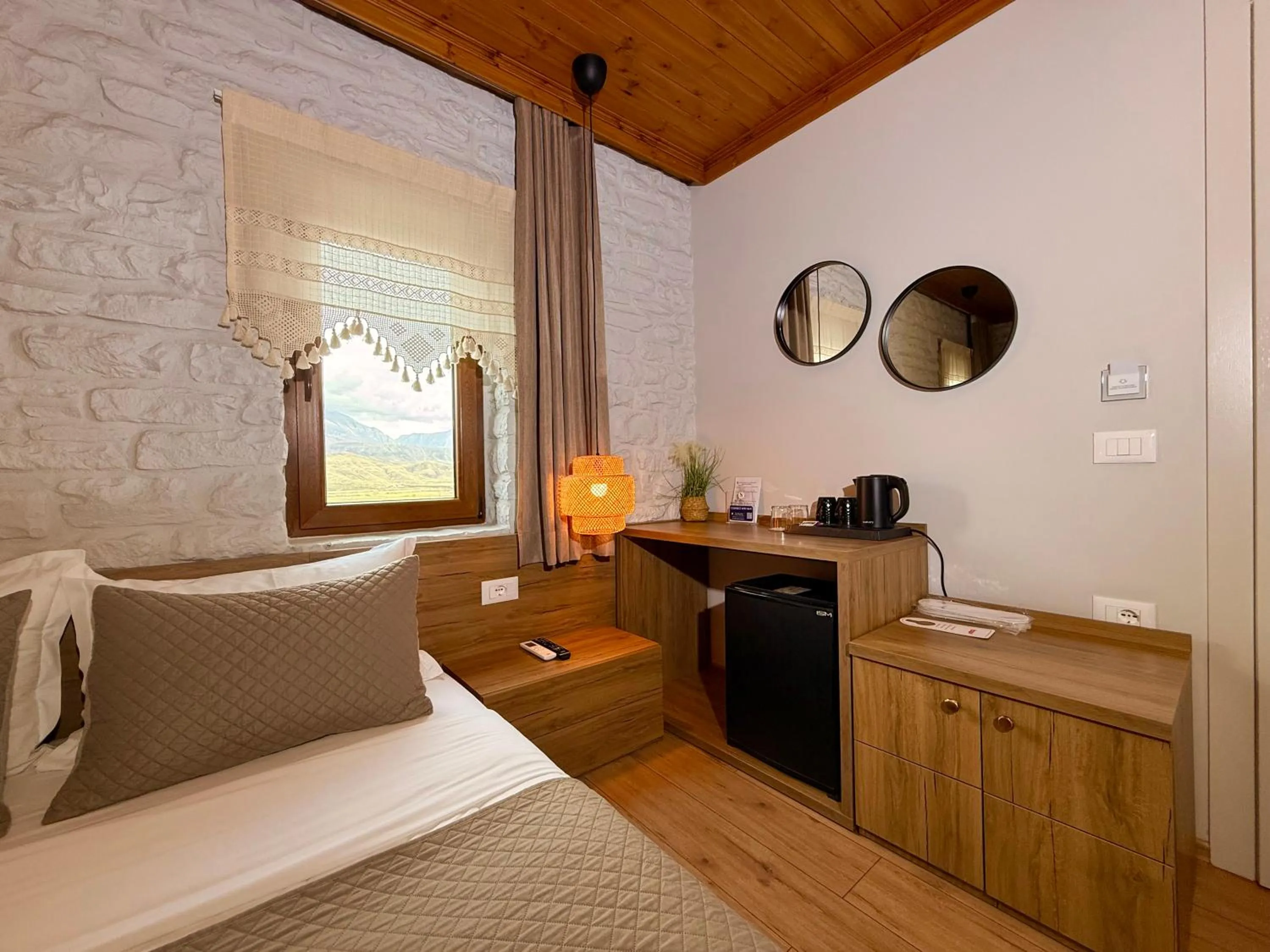 Bed in The Stone Sky Hotel