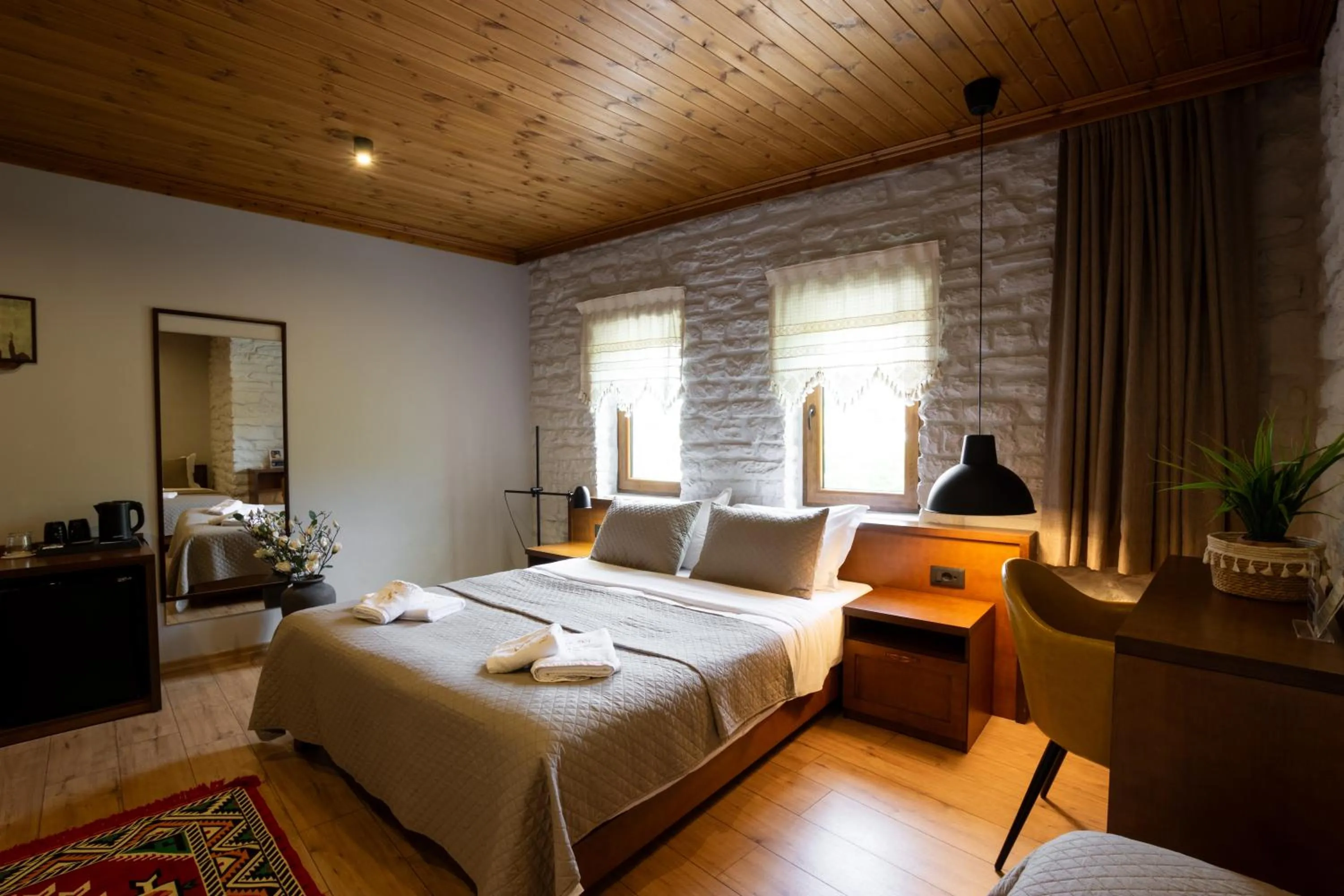 Bed in The Stone Sky Hotel