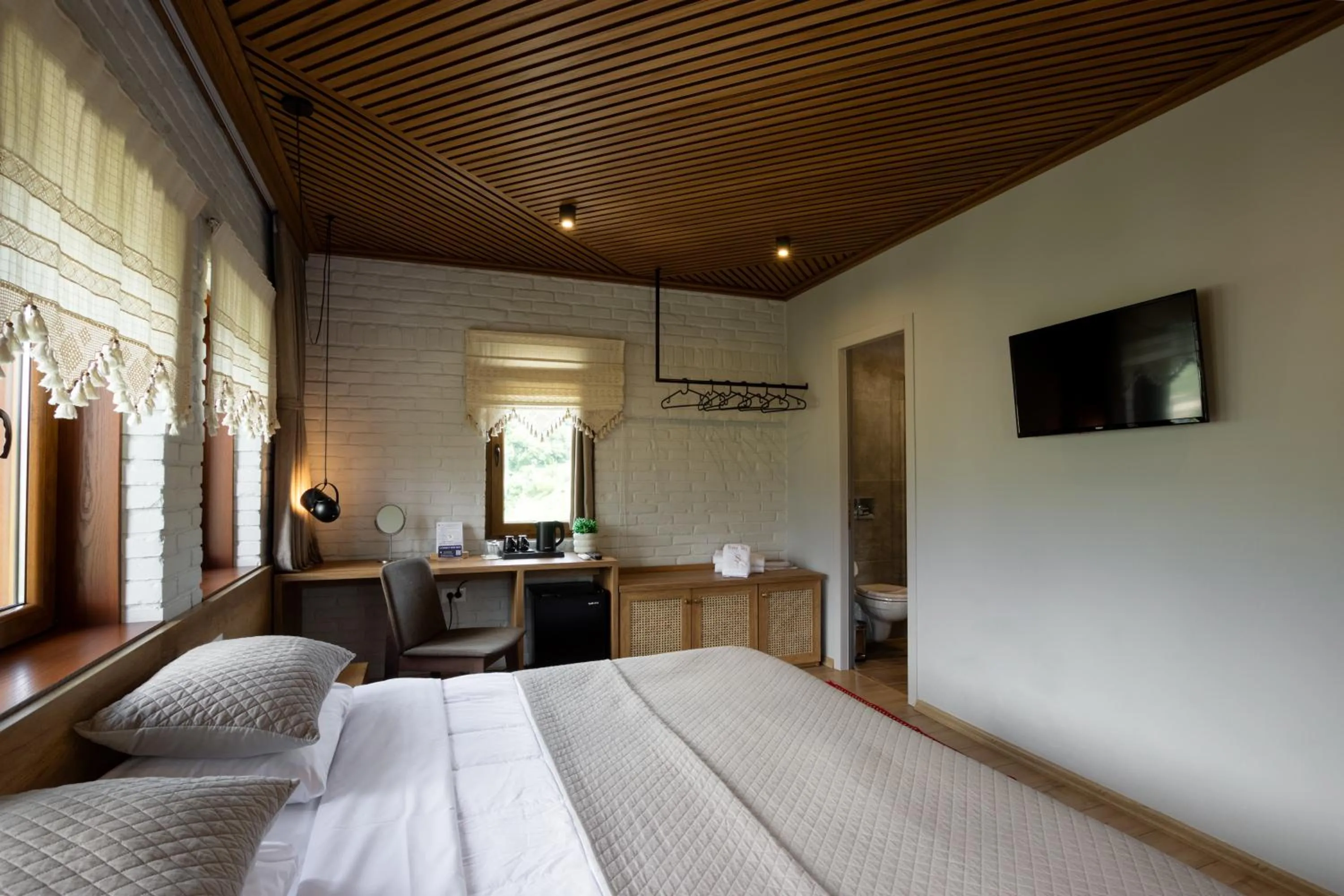 Bed in The Stone Sky Hotel