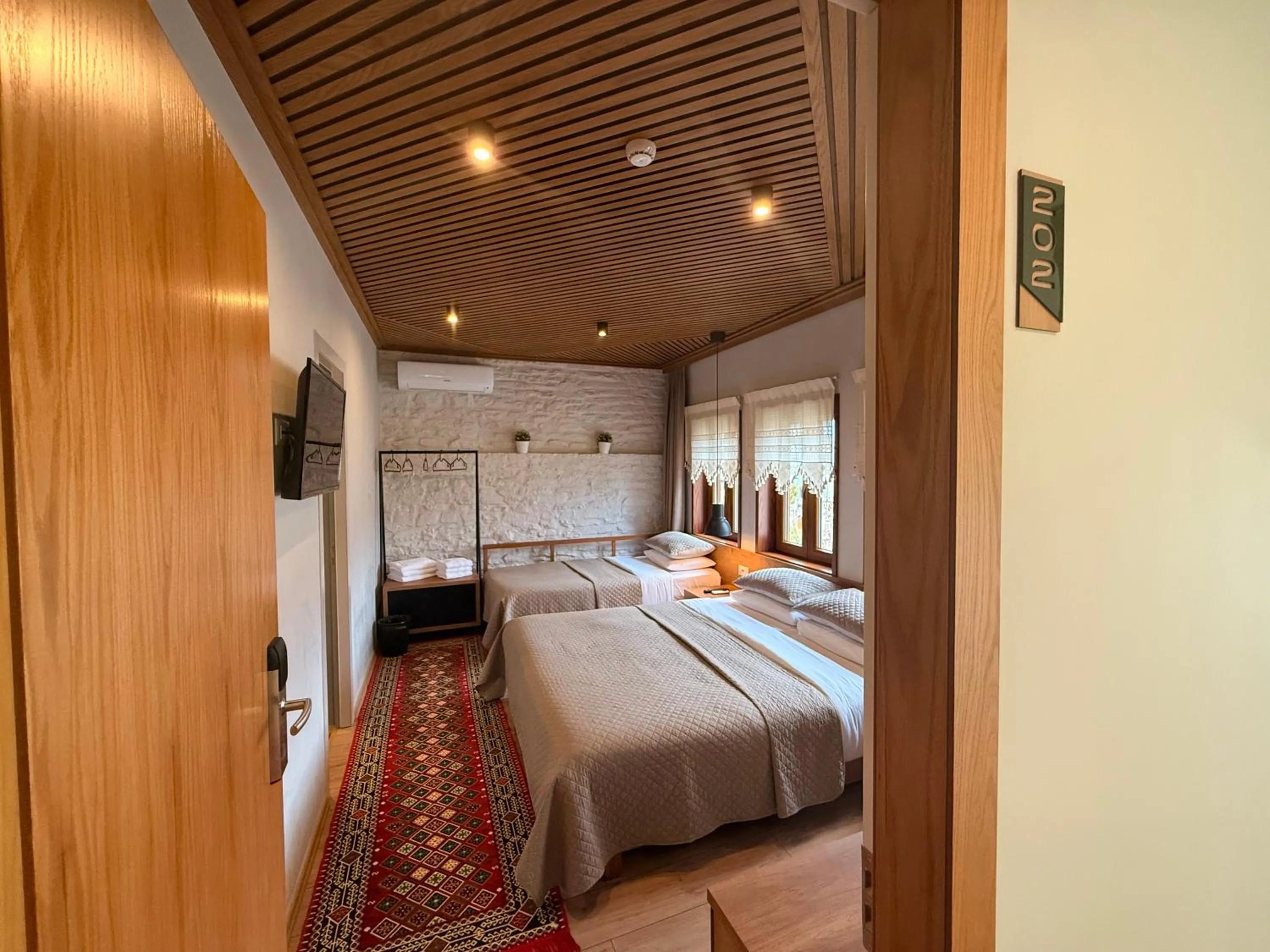 Bed in The Stone Sky Hotel