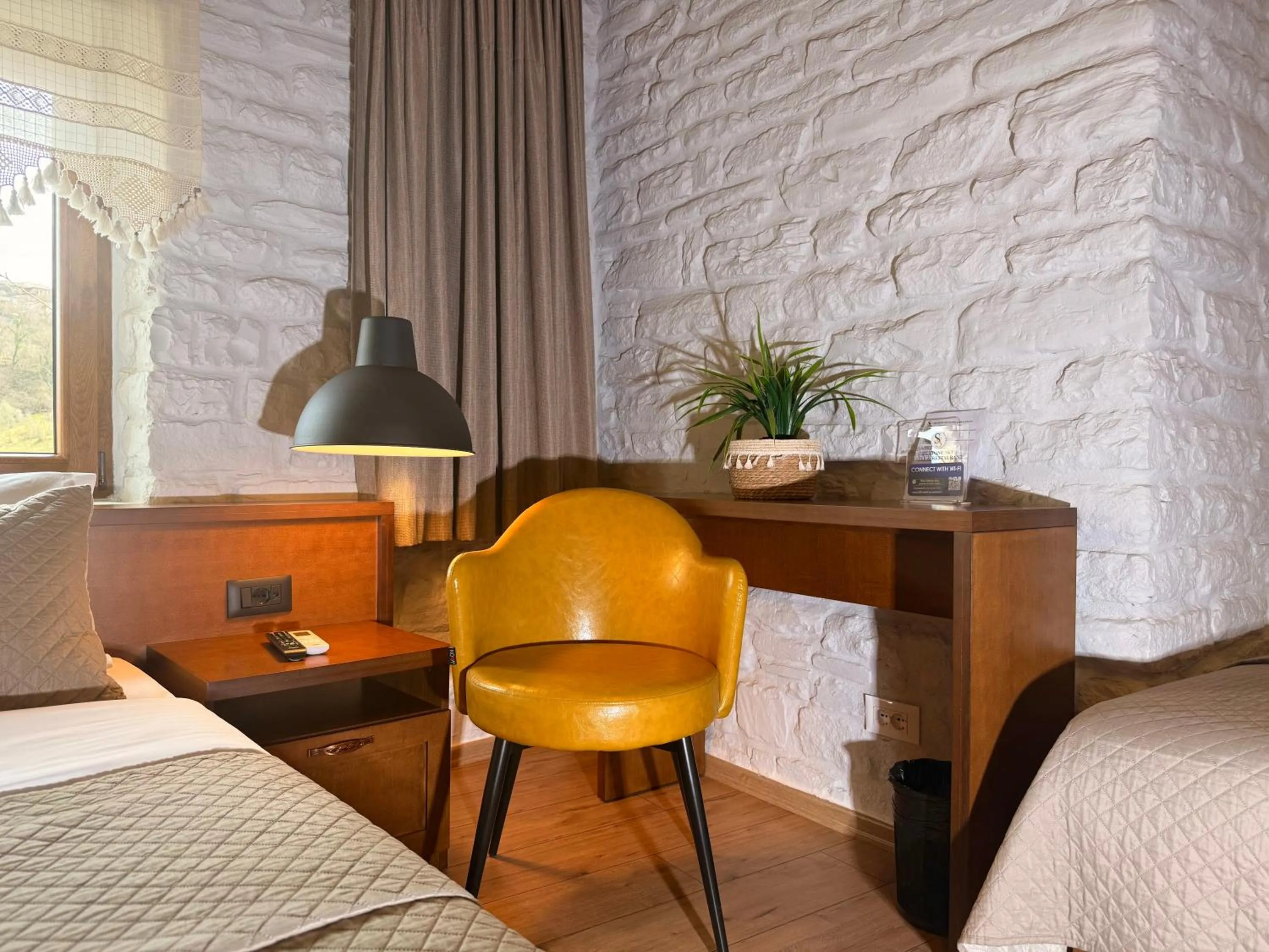 Bed in The Stone Sky Hotel