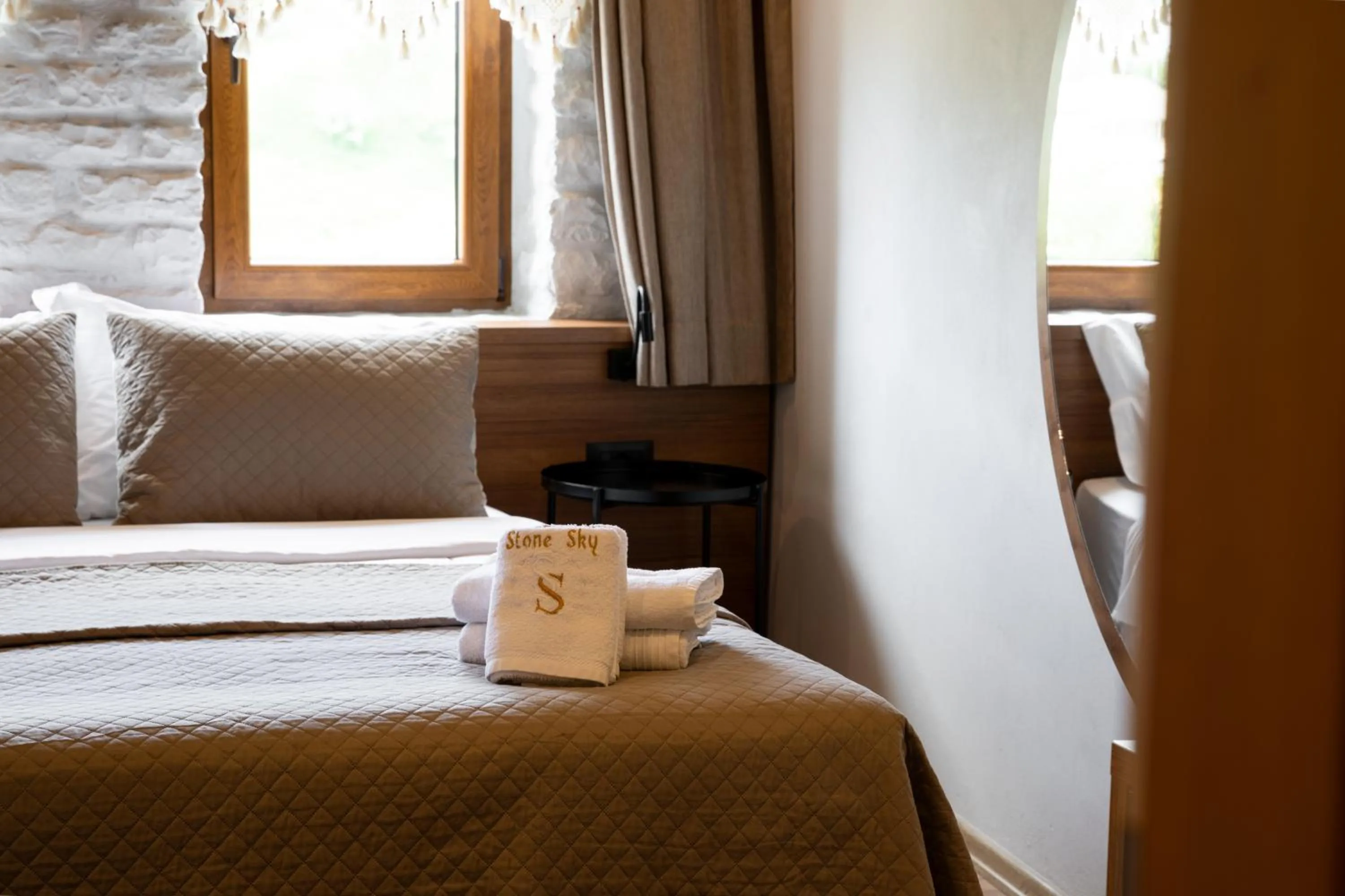 Bed in The Stone Sky Hotel