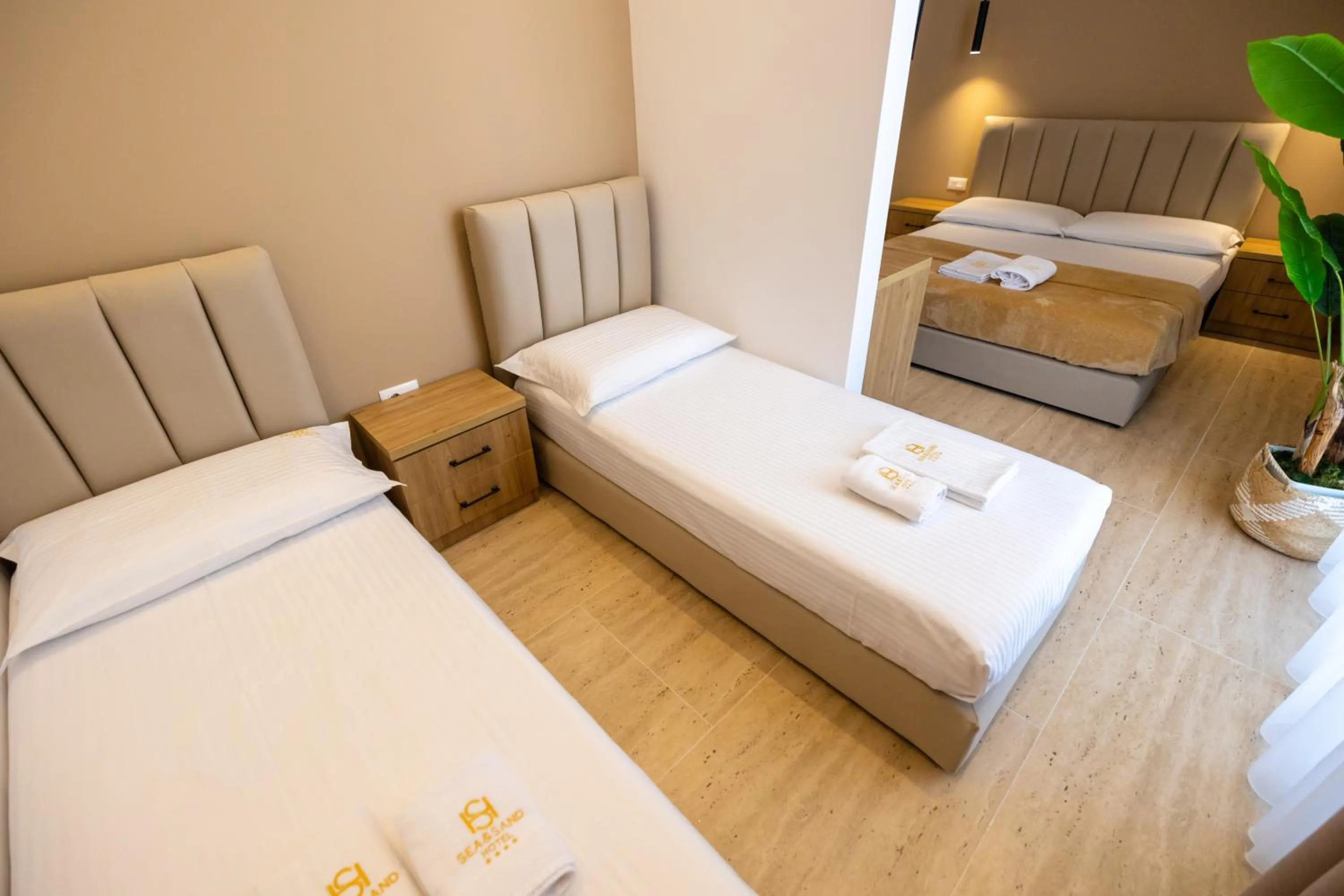 Bed in Sea & Sand Hotel