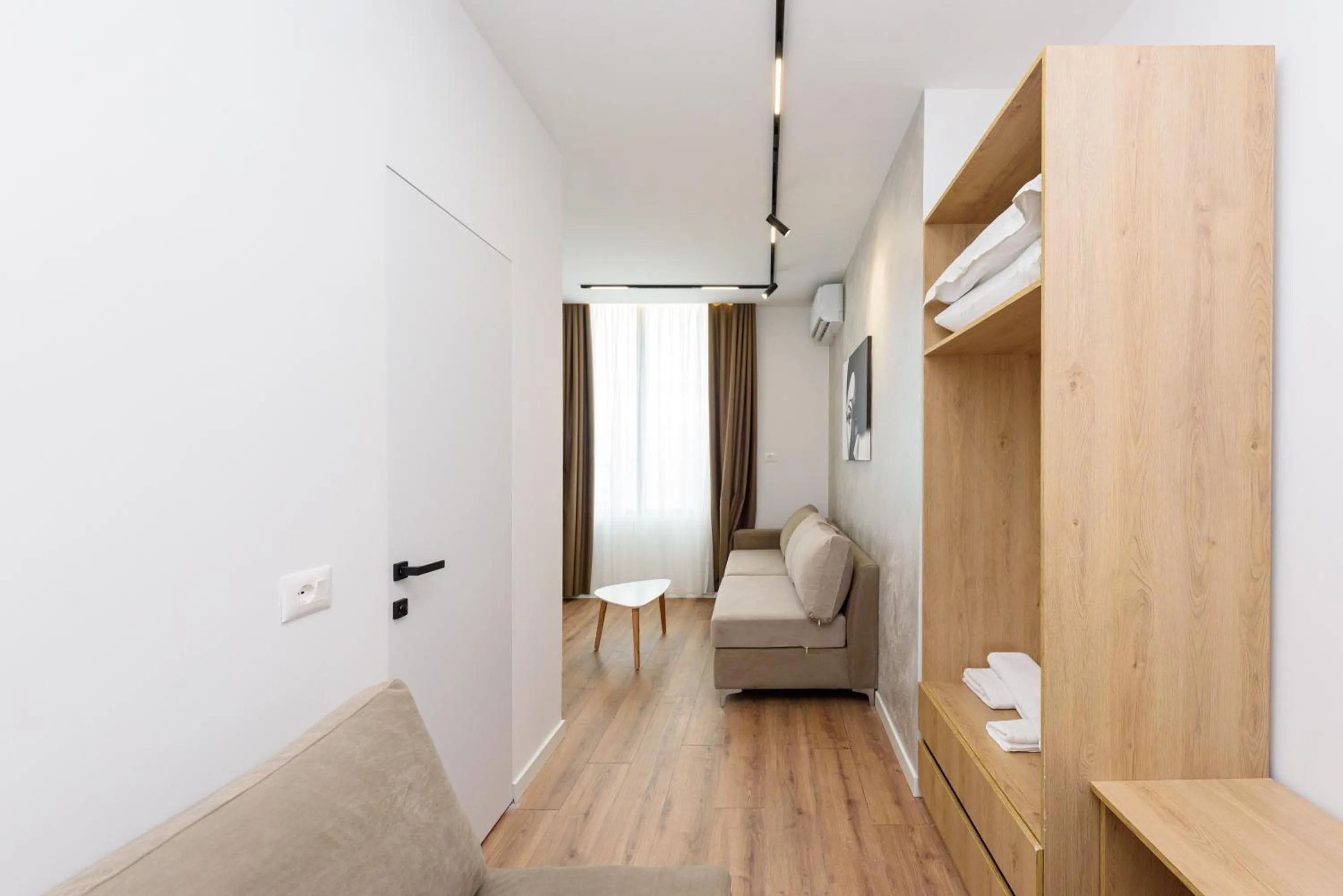 Living room, Bed in Sea & Sand Hotel