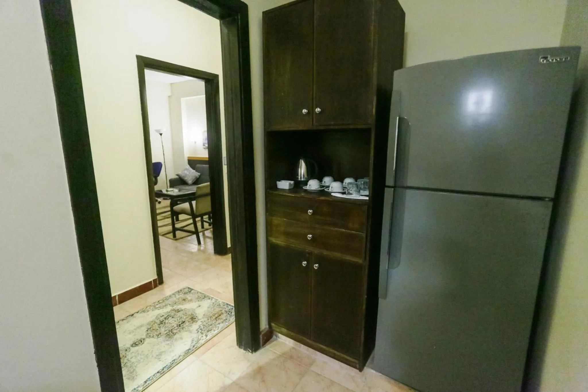 Kitchen or kitchenette in Jawhara Inn Hotel - فندق الجوهرة سفاجا