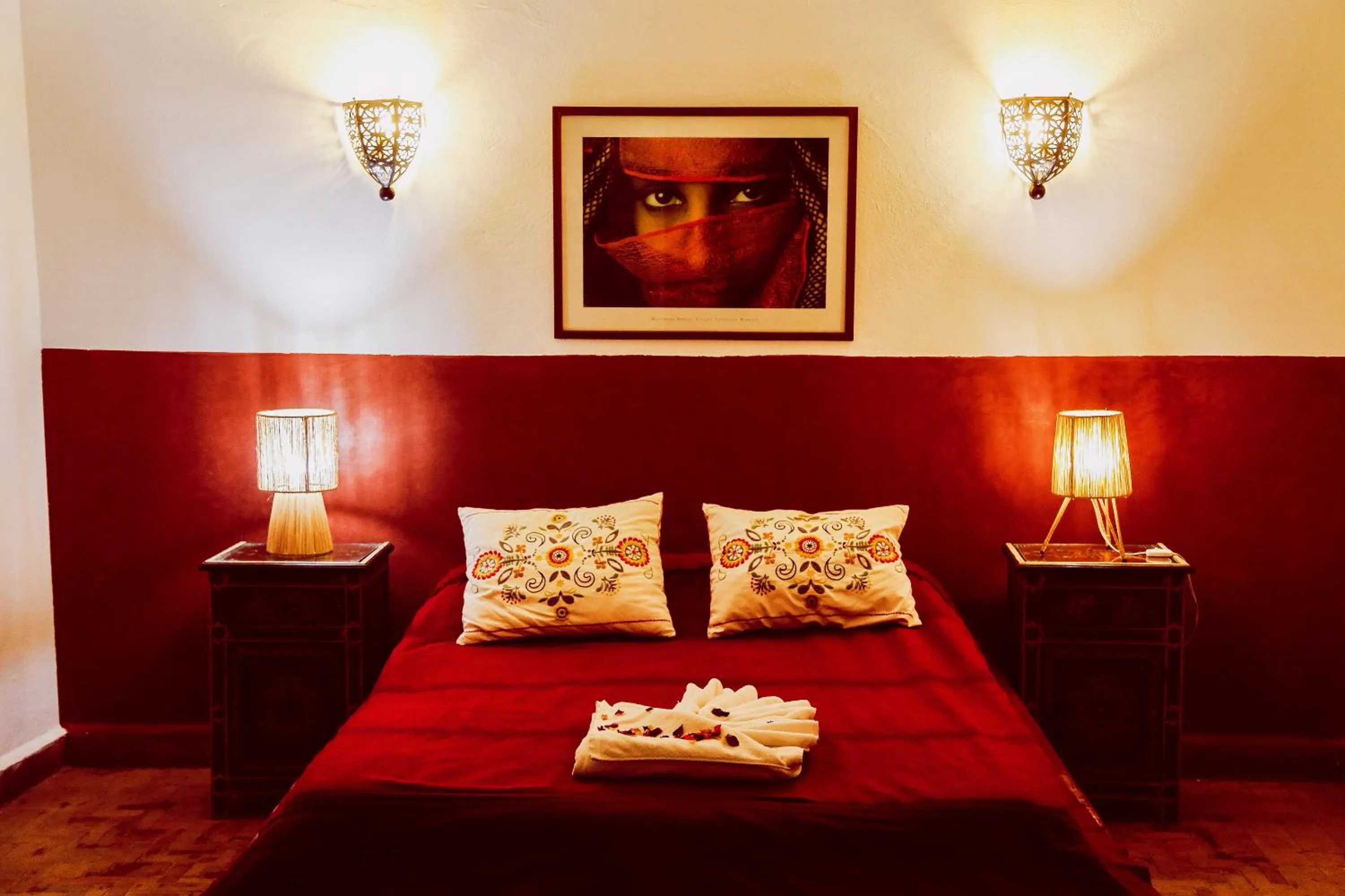 Bed in Dar Nafoura-Mogador