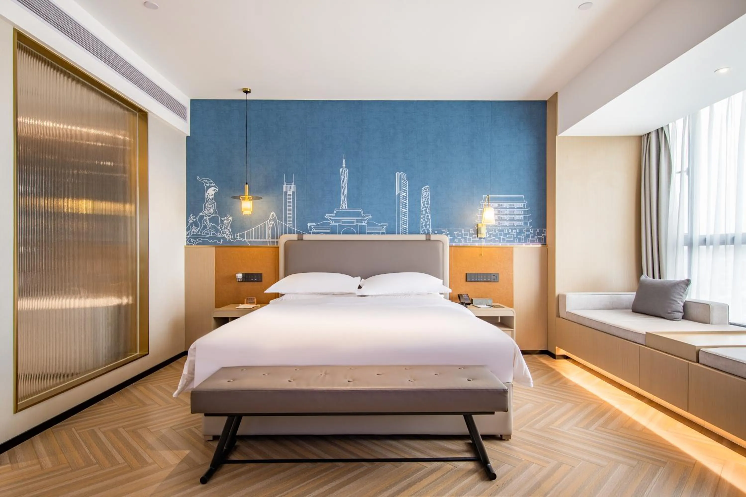 Bed in Guangzhou Baiyun Airport MeHood Liz Hotel Free Shuttle Bus to Airport