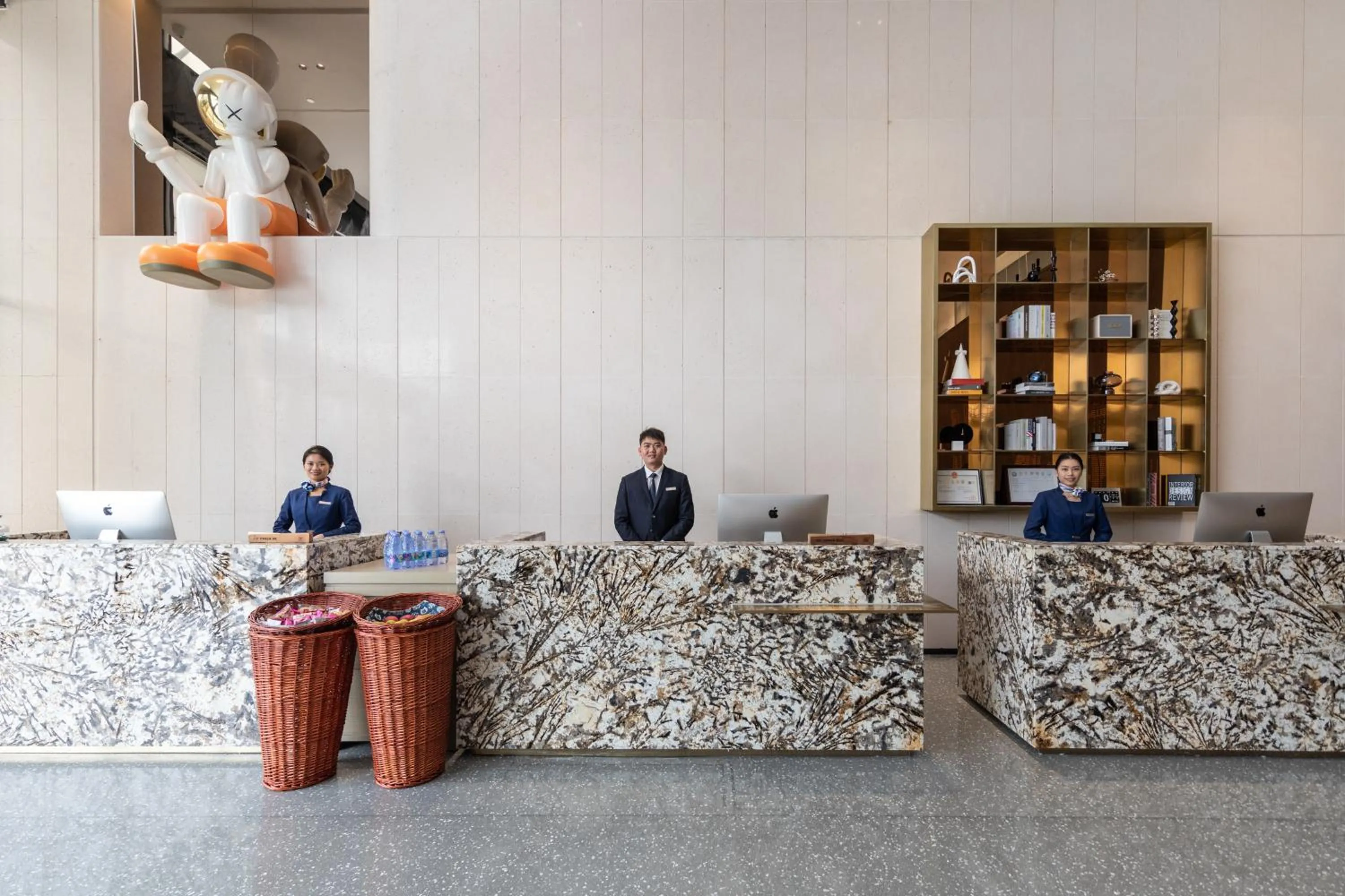 Lobby or reception in Guangzhou Baiyun Airport MeHood Liz Hotel Free Shuttle Bus to Airport