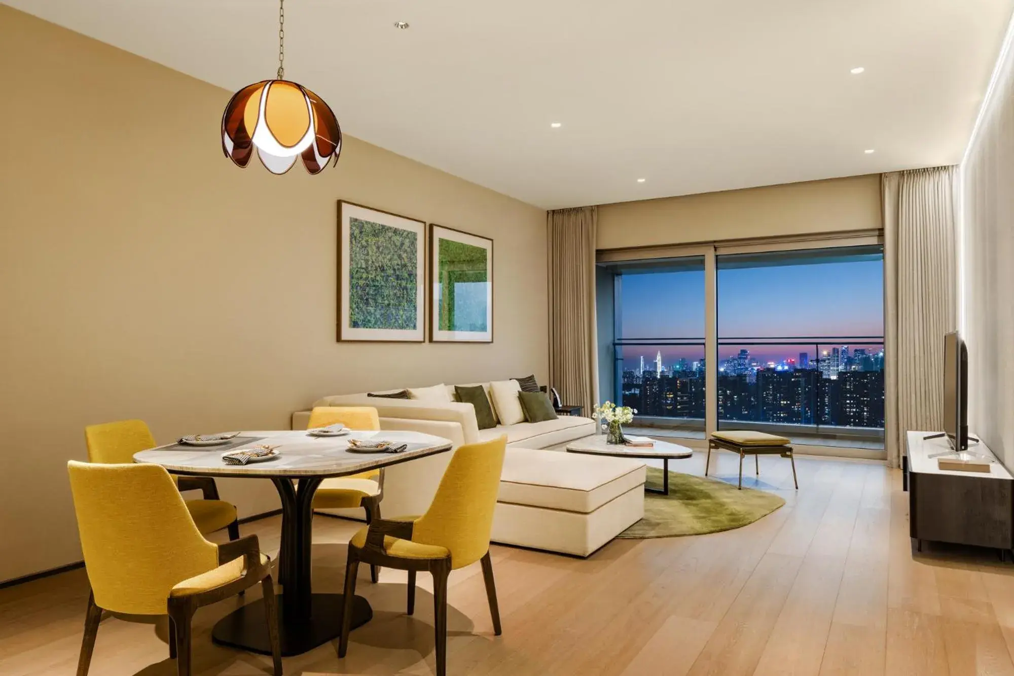 Living room in Artisse Place - Access to 4000 sqm Fusion Wellness Centre and 800 sqm Indoor Swimming Pool Living room in Artisse Place - Access to 4000 sqm Fusion Wellness Centre and 800 sqm Indoor Swimming Pool