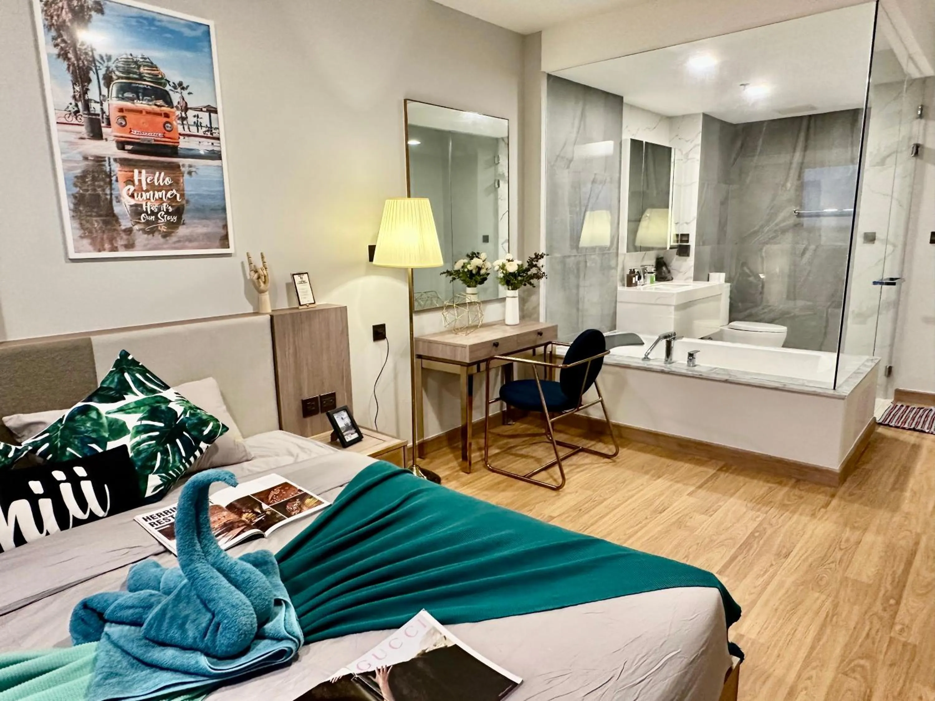 Bedroom, Bed in Astra Sky River Paronama Pool Luxury Changklan Chiang Mai