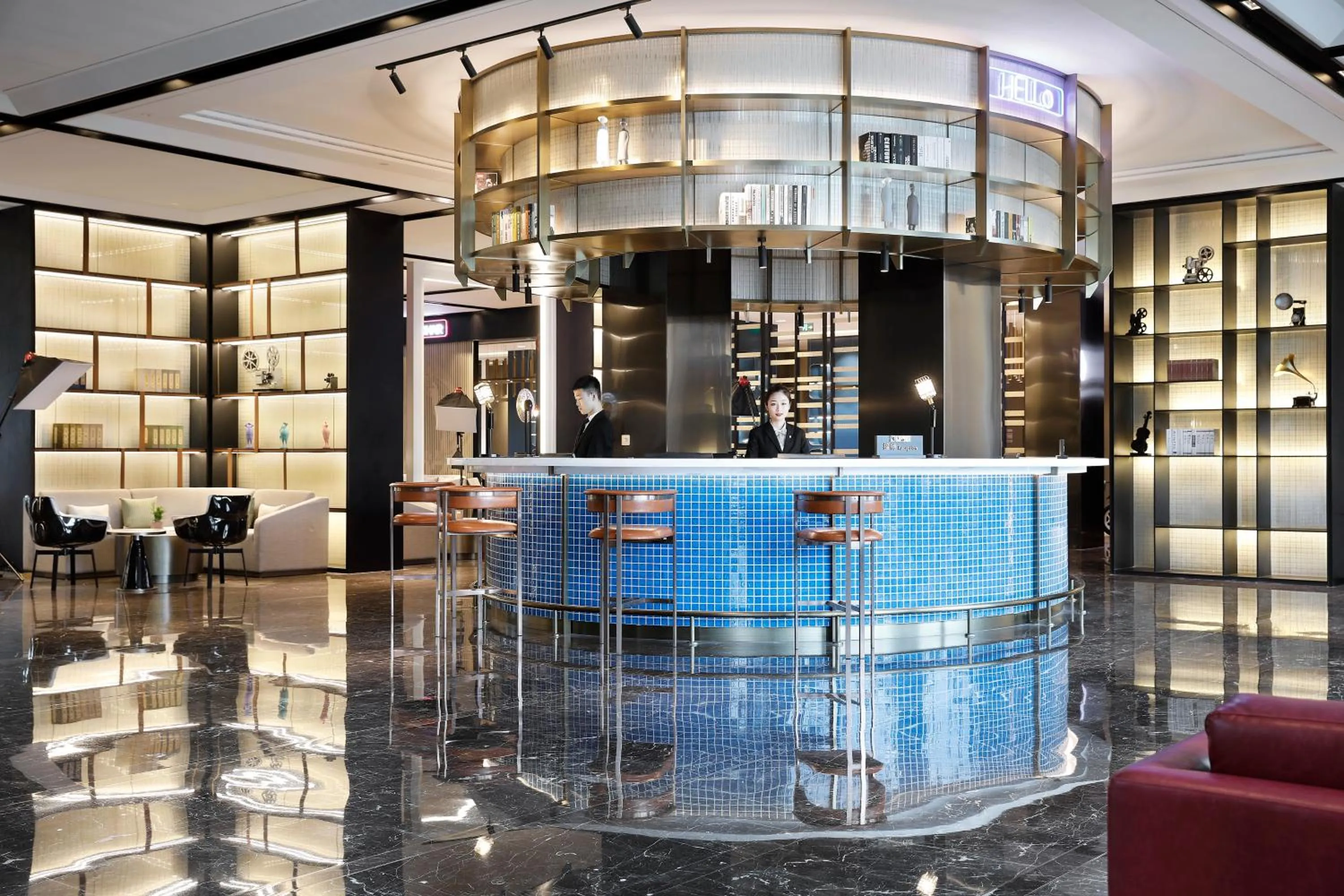 Lobby or reception in Qingdao Oriental Studio Chuangzhi SSAW Hotel