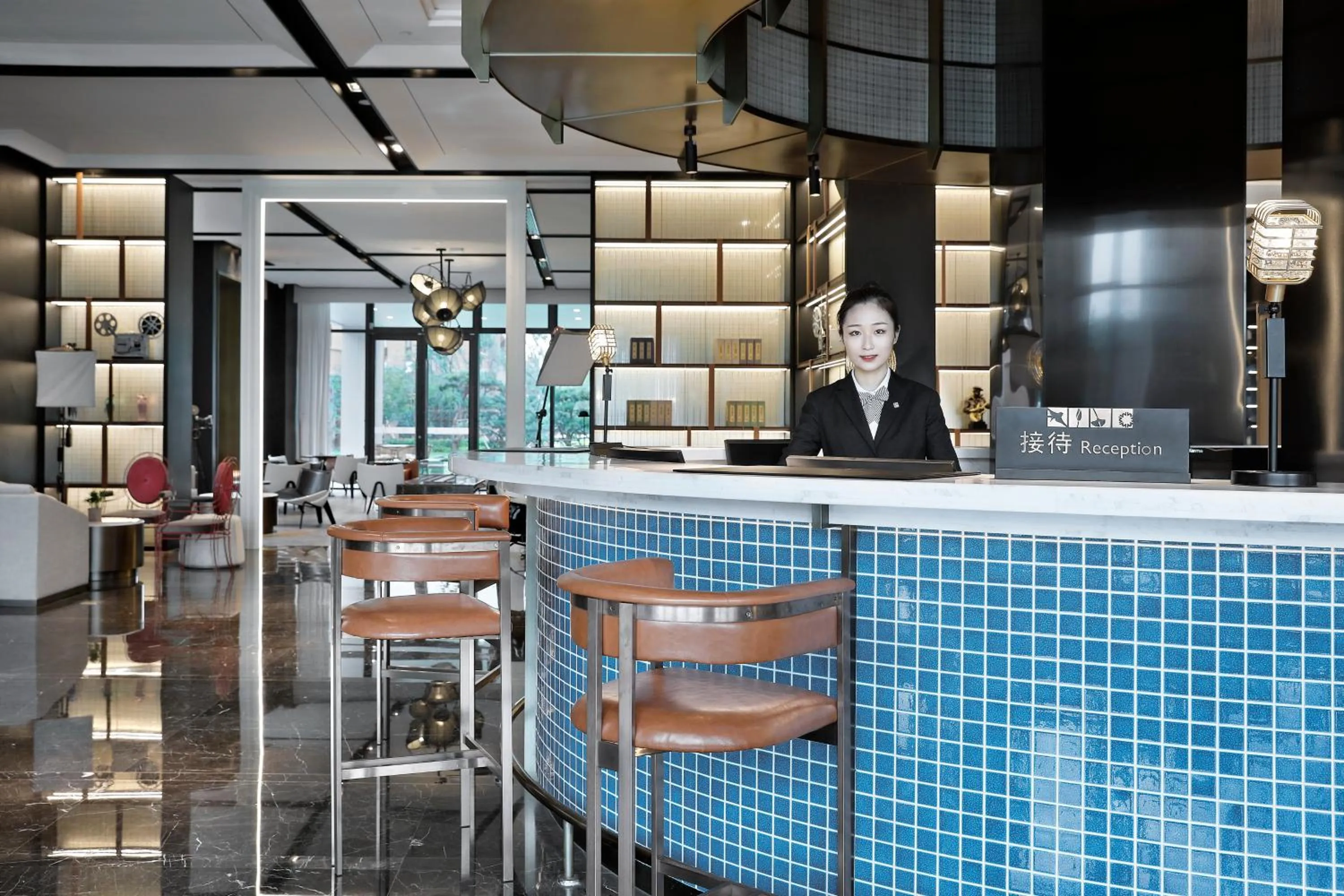 Lobby or reception in Qingdao Oriental Studio Chuangzhi SSAW Hotel