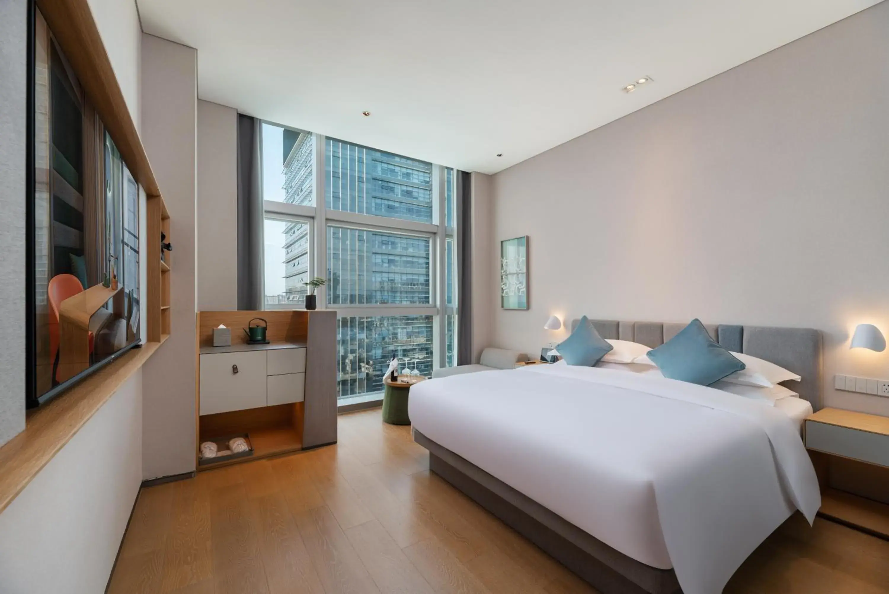 Deluxe Double Room in Pagoda SSAW Hotel Bao'an Shenzhen Deluxe Double Room in Pagoda SSAW Hotel Bao'an Shenzhen