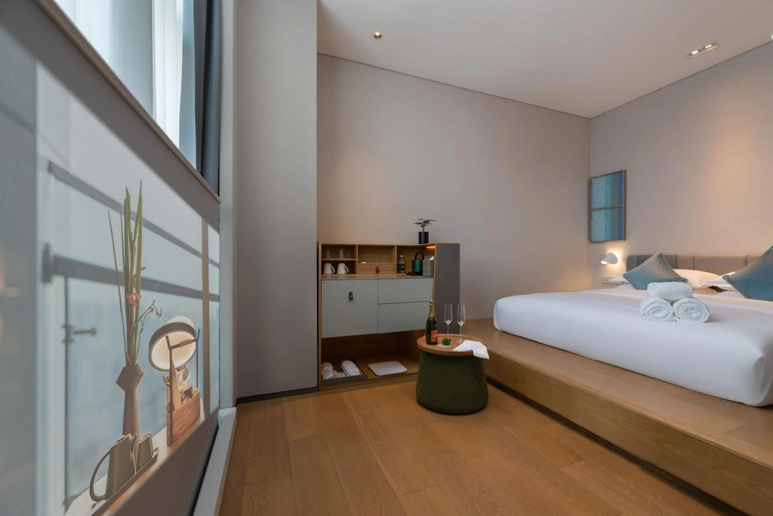 Bed in Pagoda Hotel Shenzhen Familytrip&BusinessTravel