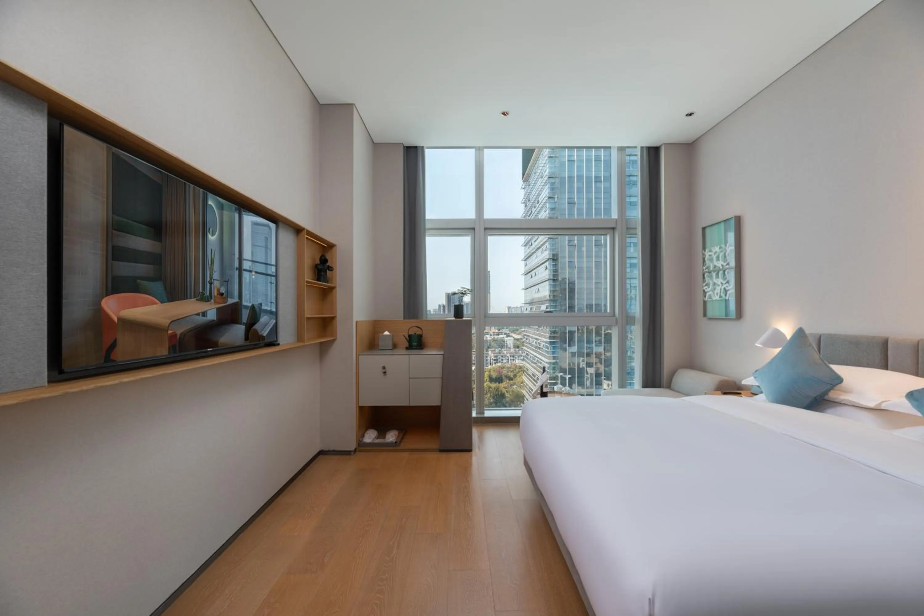 Bed in Pagoda Hotel Shenzhen Familytrip&BusinessTravel