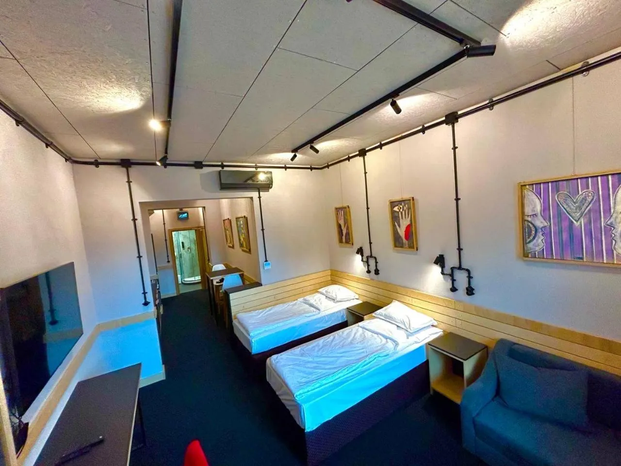 Bed in Art Hotel 158