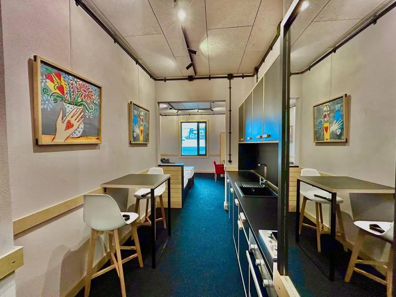 Kitchen or kitchenette in Art Hotel 158