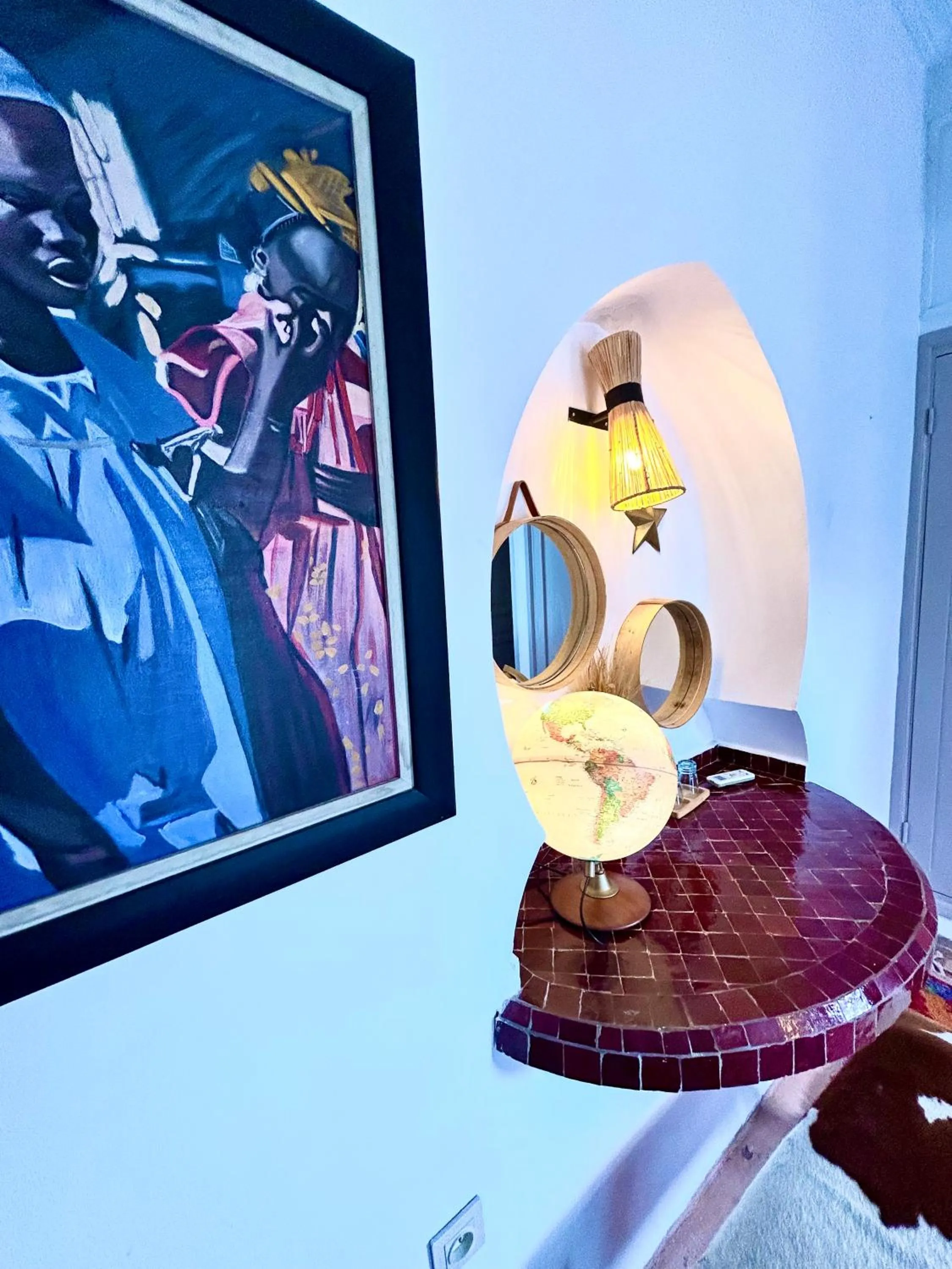 Photo of the whole room in Riad Lauriers Blancs