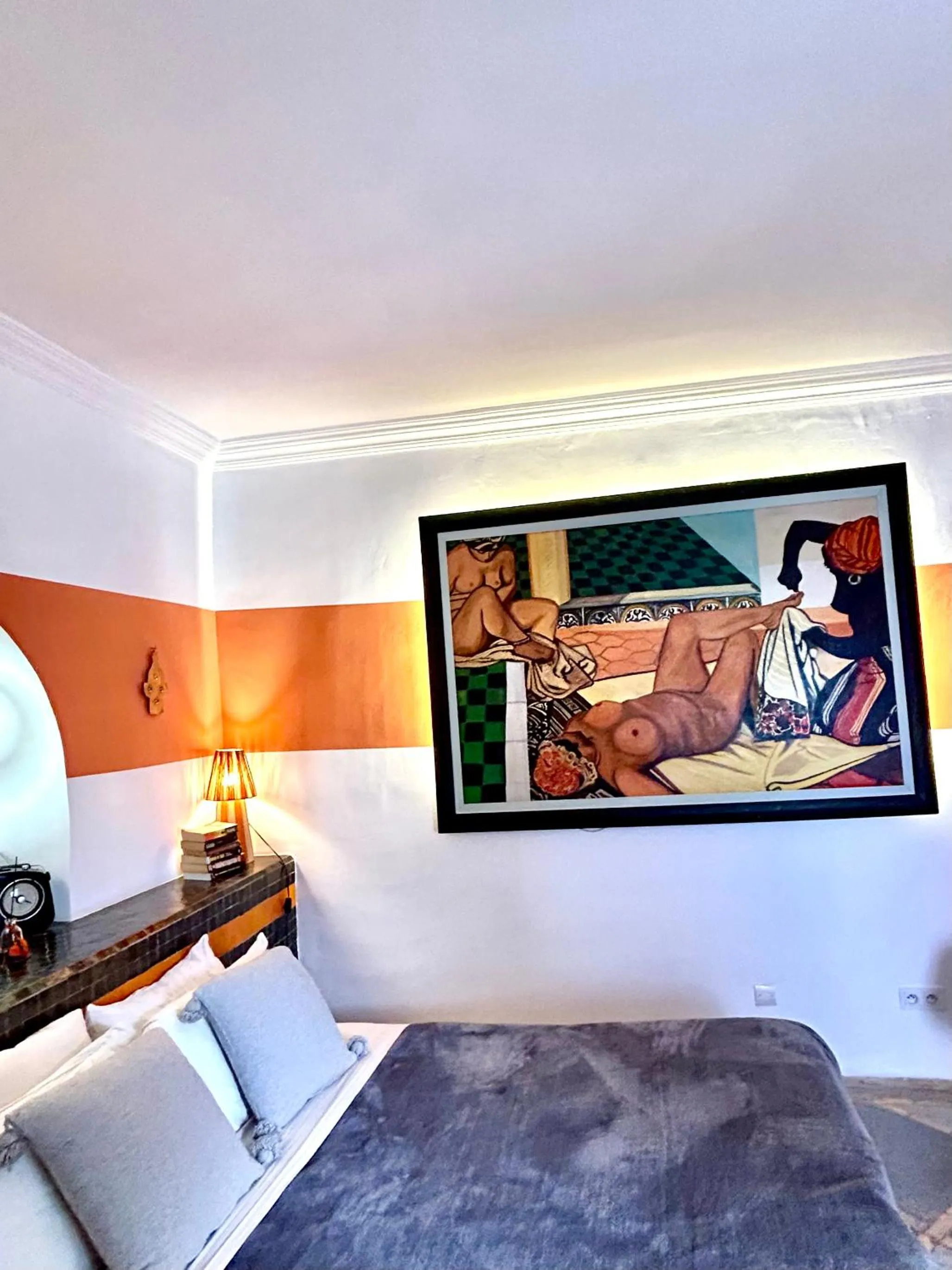 Photo of the whole room, Bed in Riad Lauriers Blancs