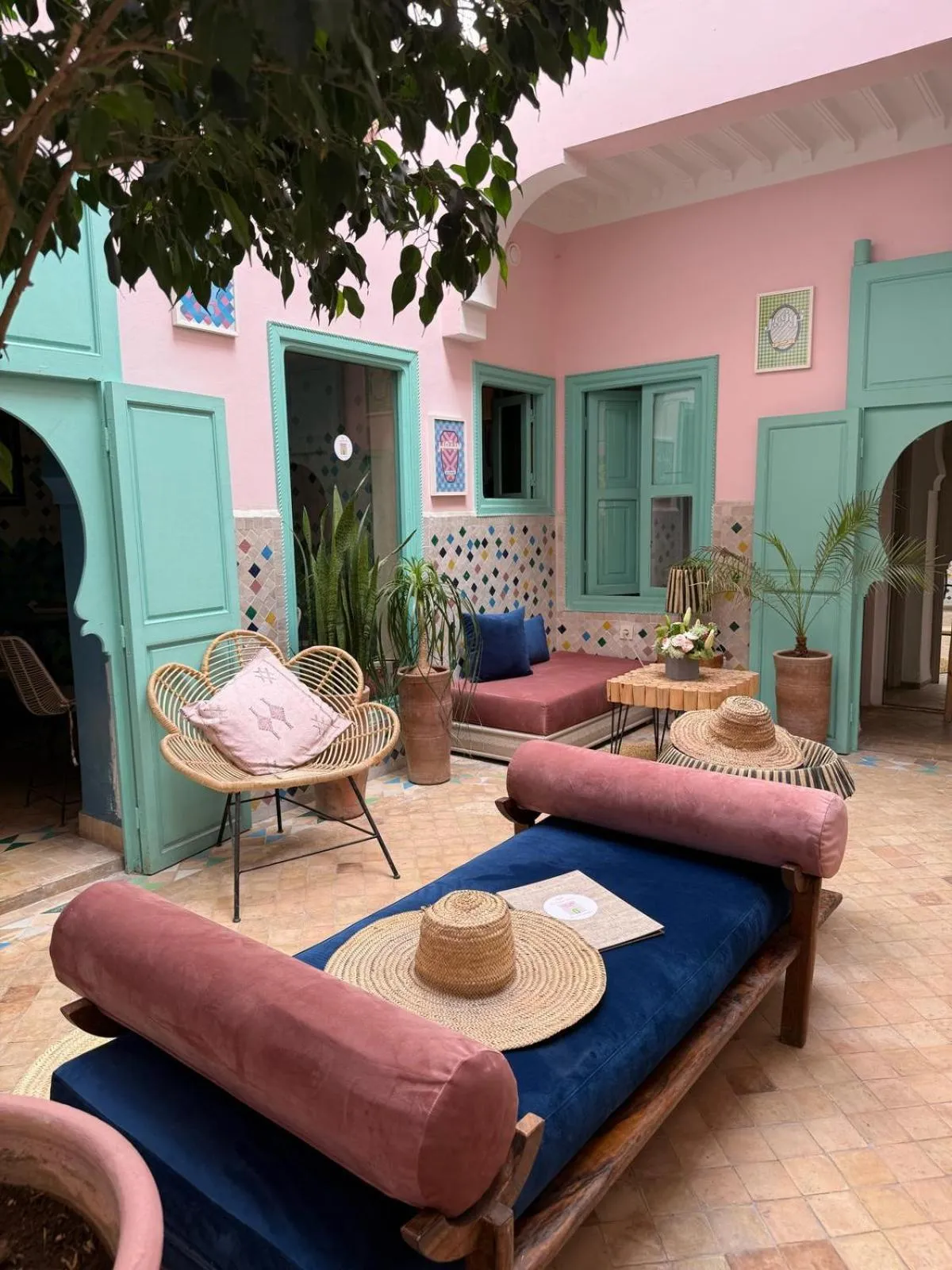 Patio in Riad Lauriers Blancs